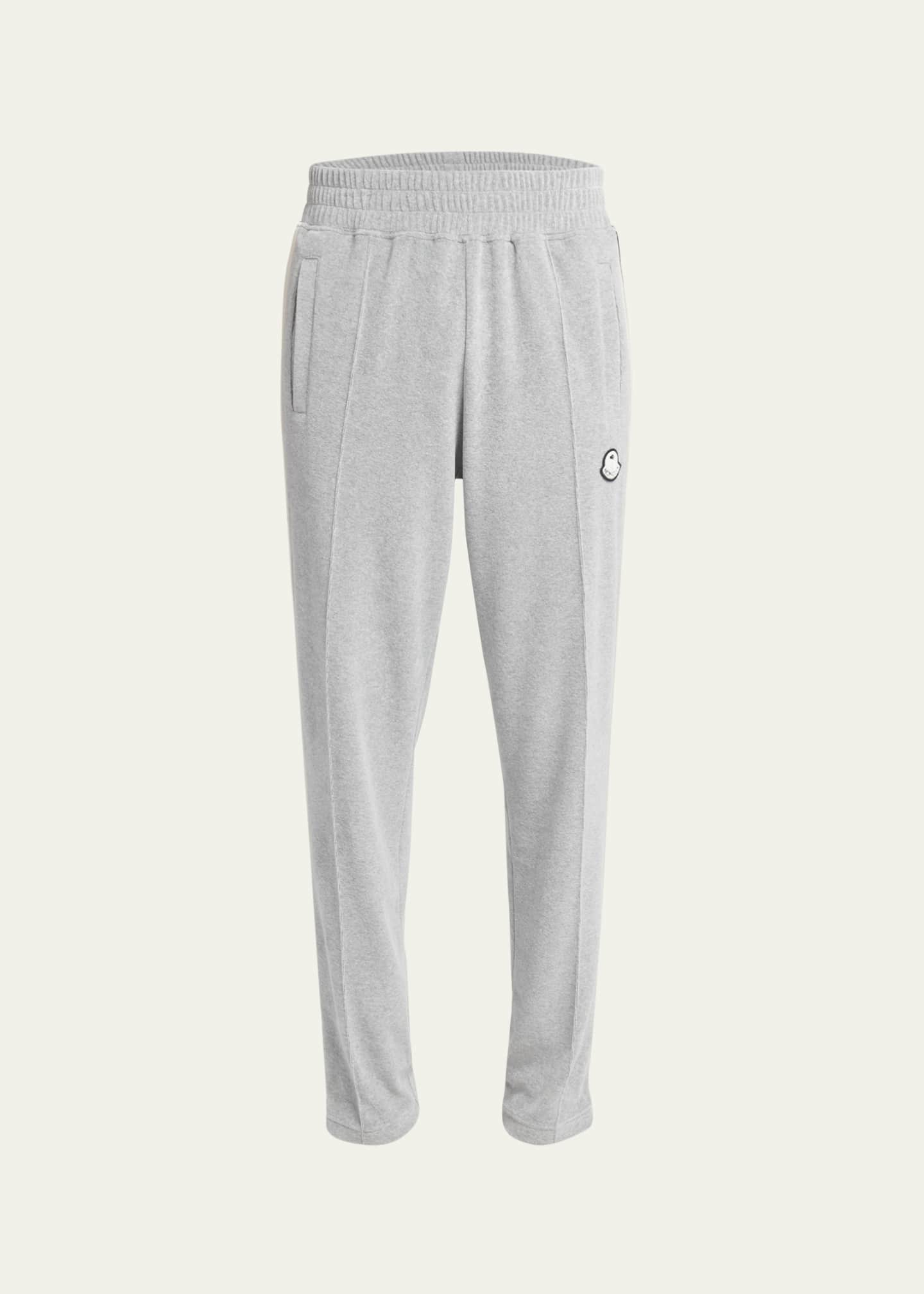 x Palm Angels jersey sweatpants in grey - Moncler Genius