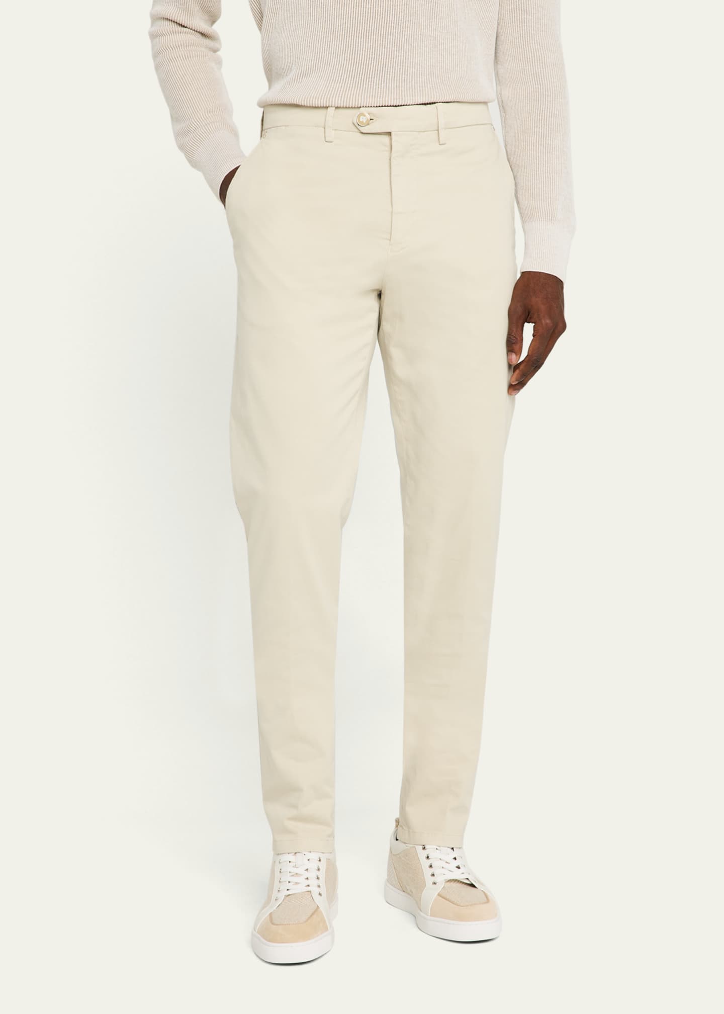 Marco Pescarolo Men's Supima Cotton Dress Pants Image 4 of 5