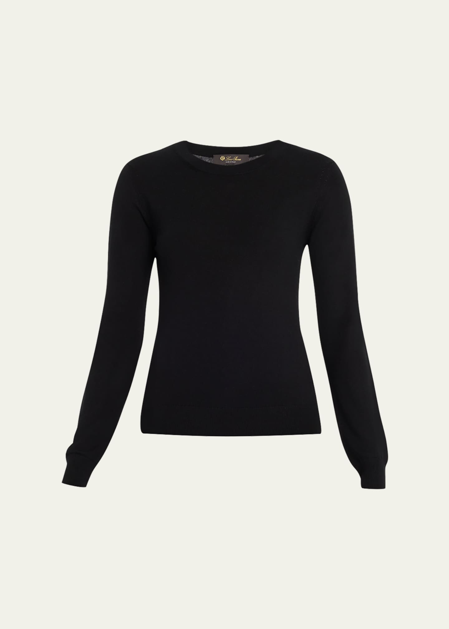 Loro Piana Long-Sleeve Cashmere Sweater Image 1 of 5