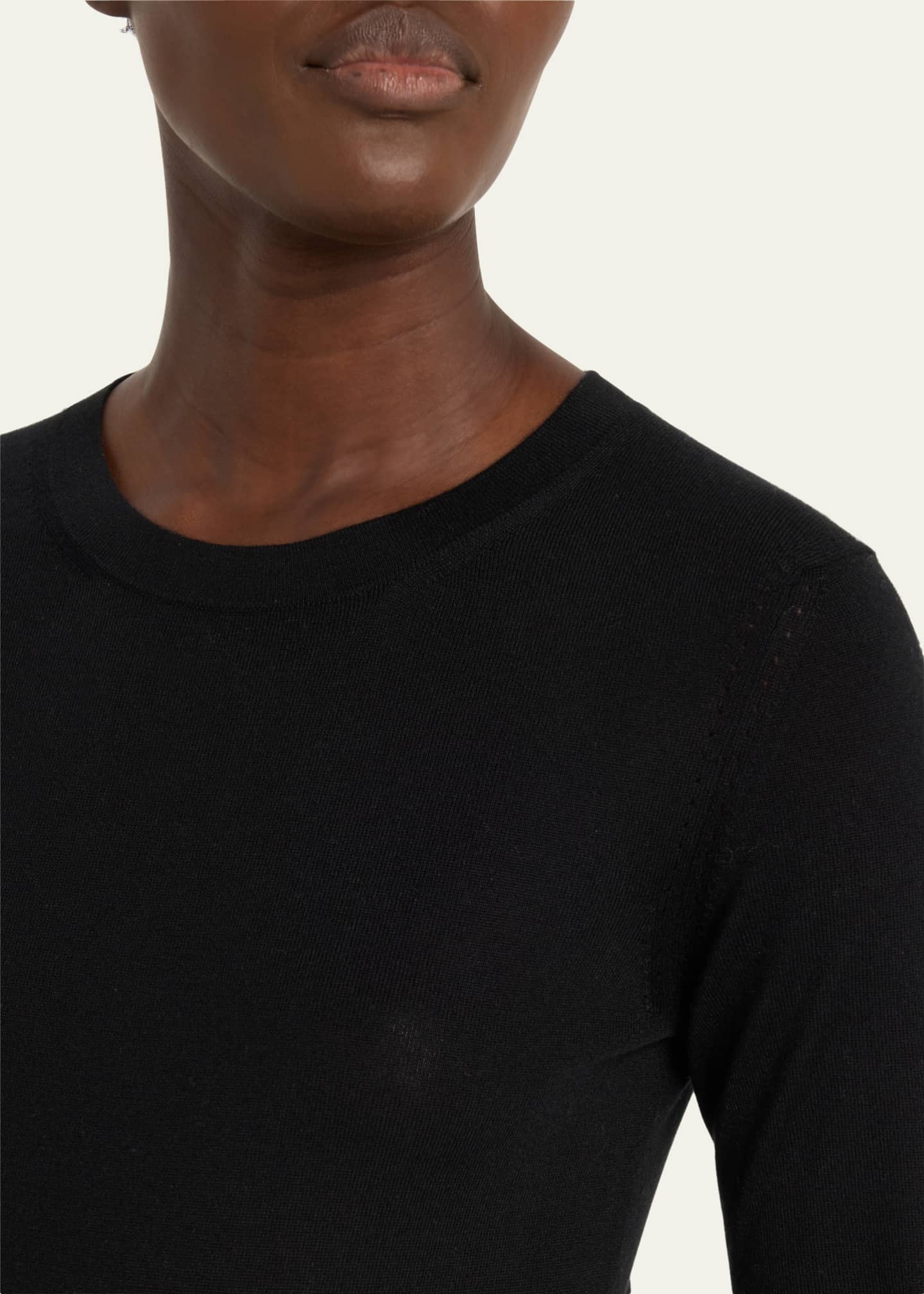 Loro Piana Long-Sleeve Cashmere Sweater Image 5 of 5