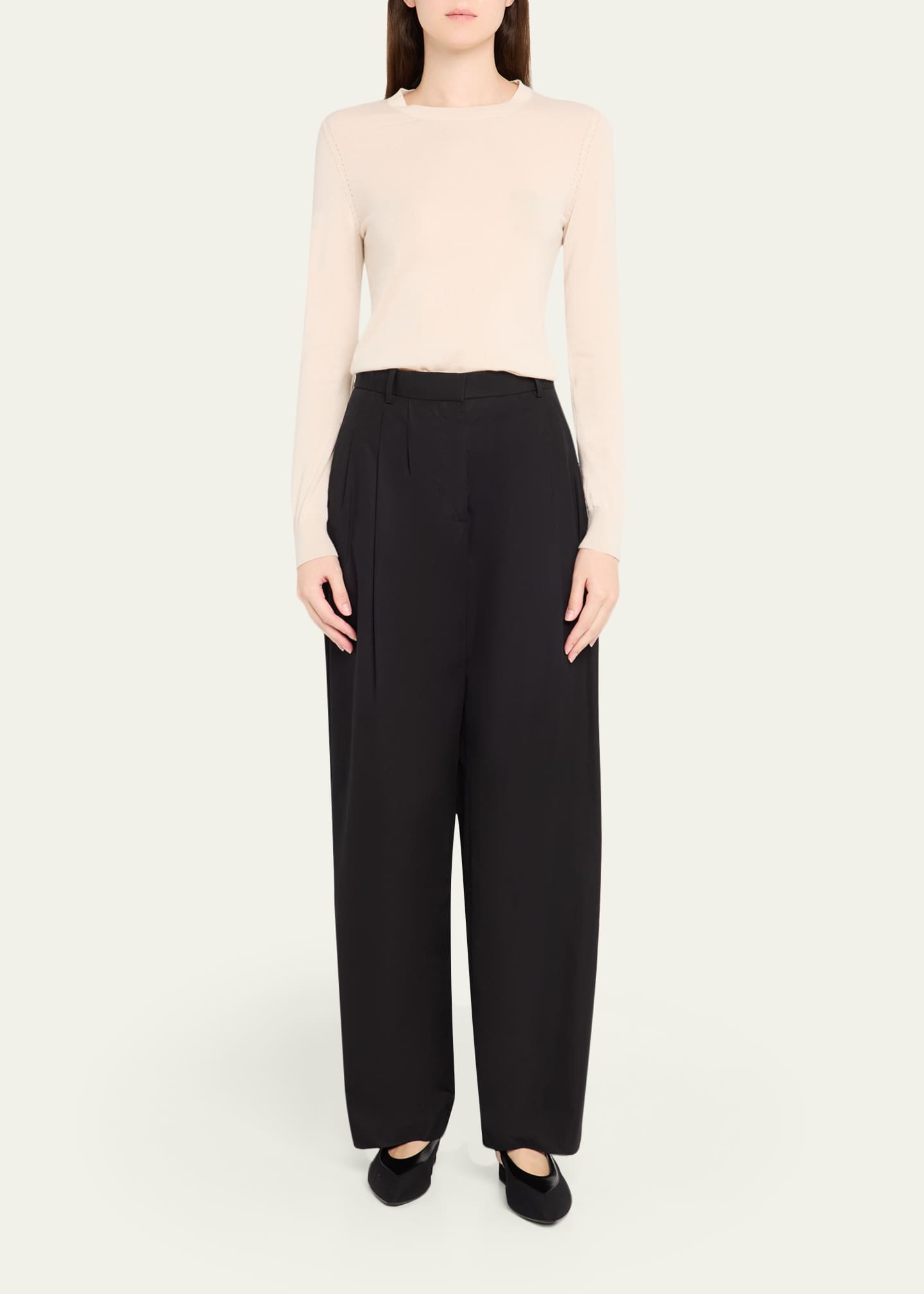 Long-Sleeve Cashmere Sweater
