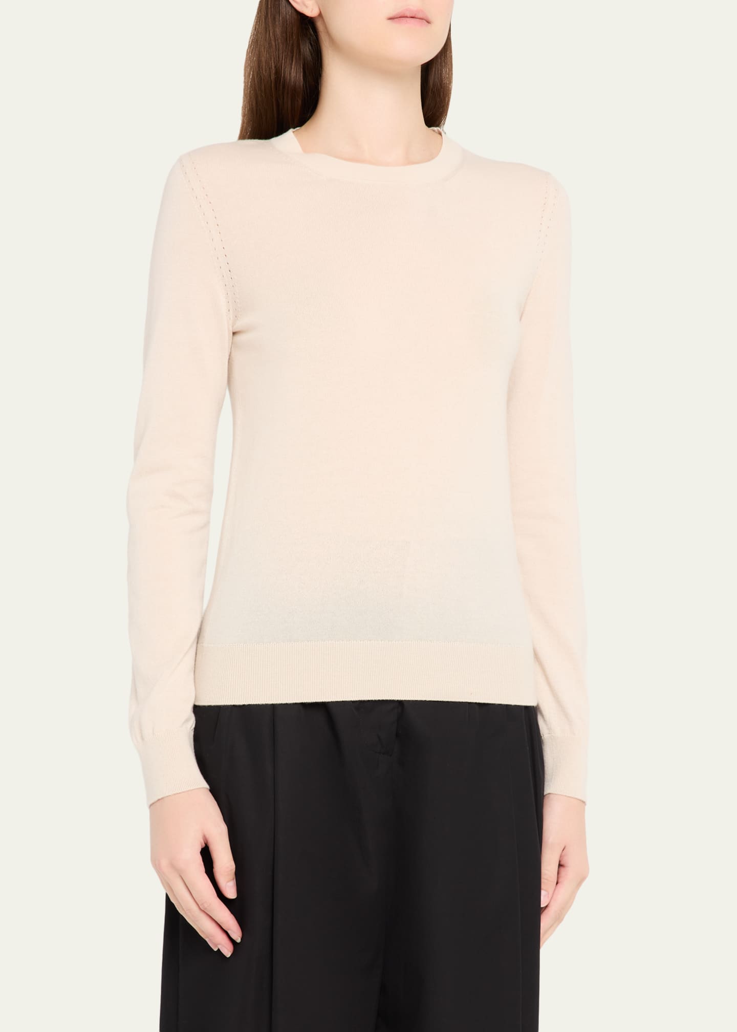 Long-Sleeve Cashmere Sweater