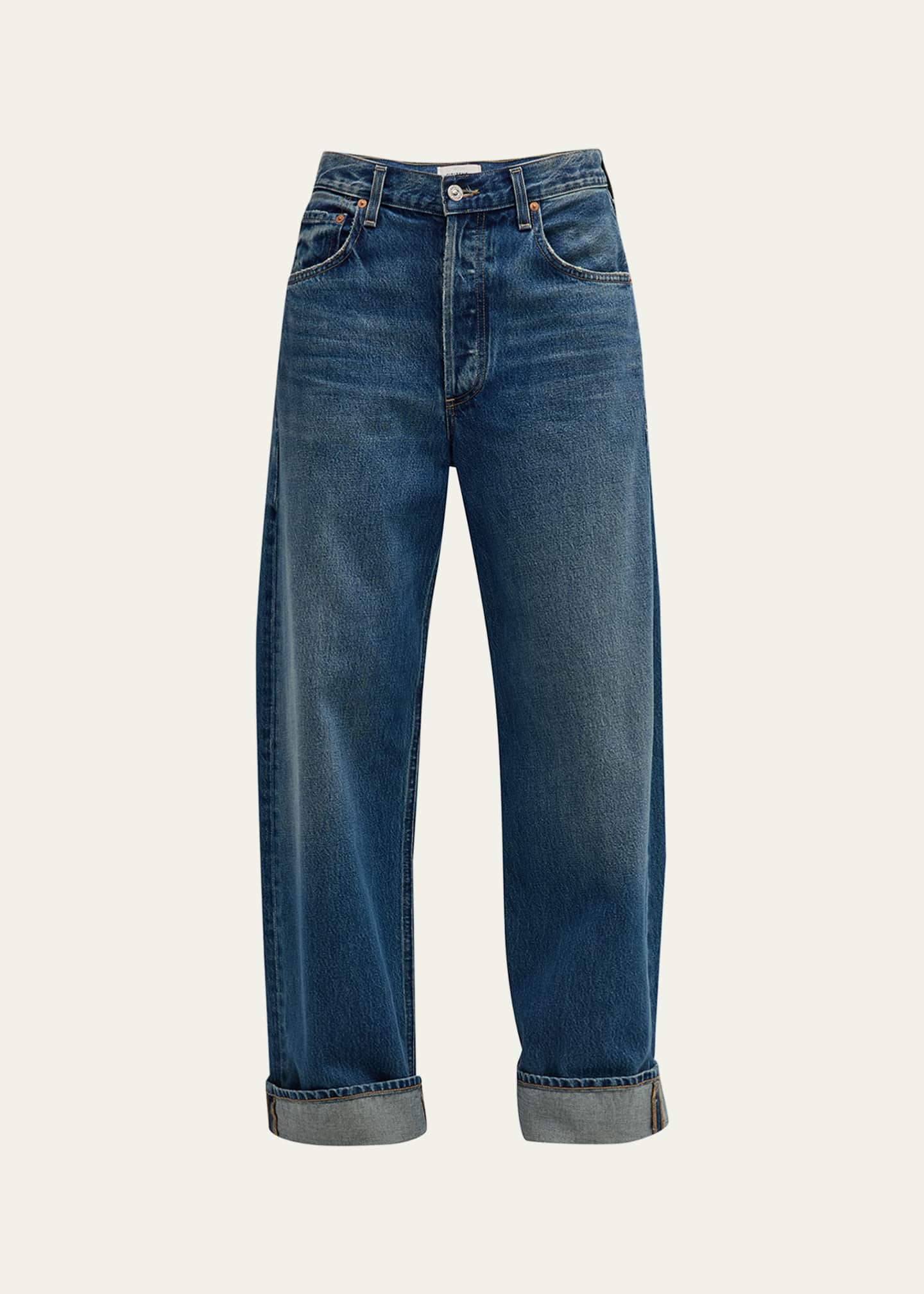 Citizens of Humanity Ayla Baggy Cuffed Cropped Jeans Bergdorf