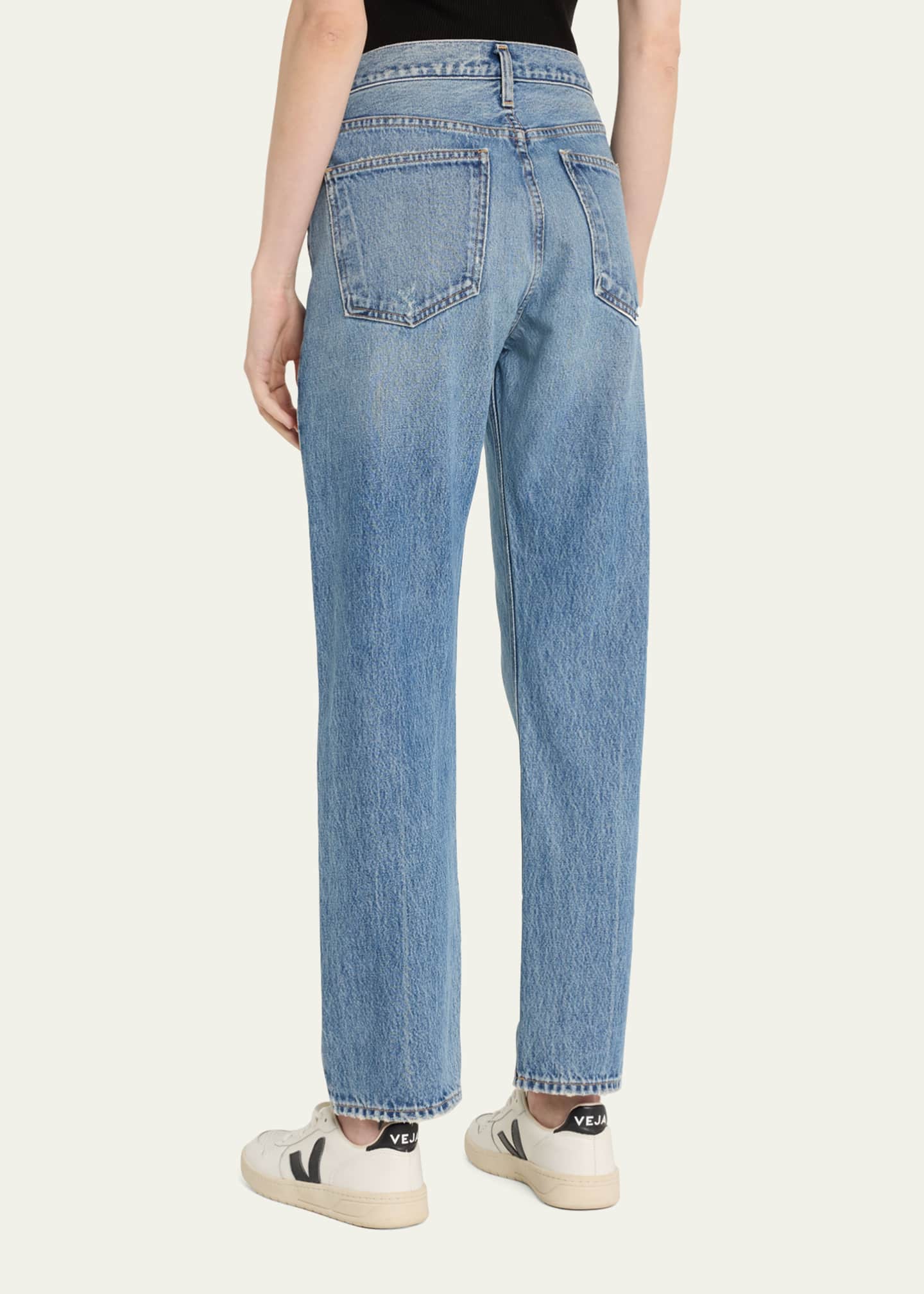 AGOLDE Parker Vintage Low Slung Straight Crop Jeans - Bergdorf Goodman