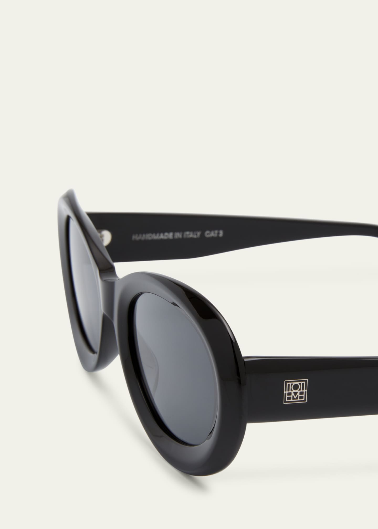 Toteme The Ovals Havana Acetate Oval Sunglasses Image 4 of 5