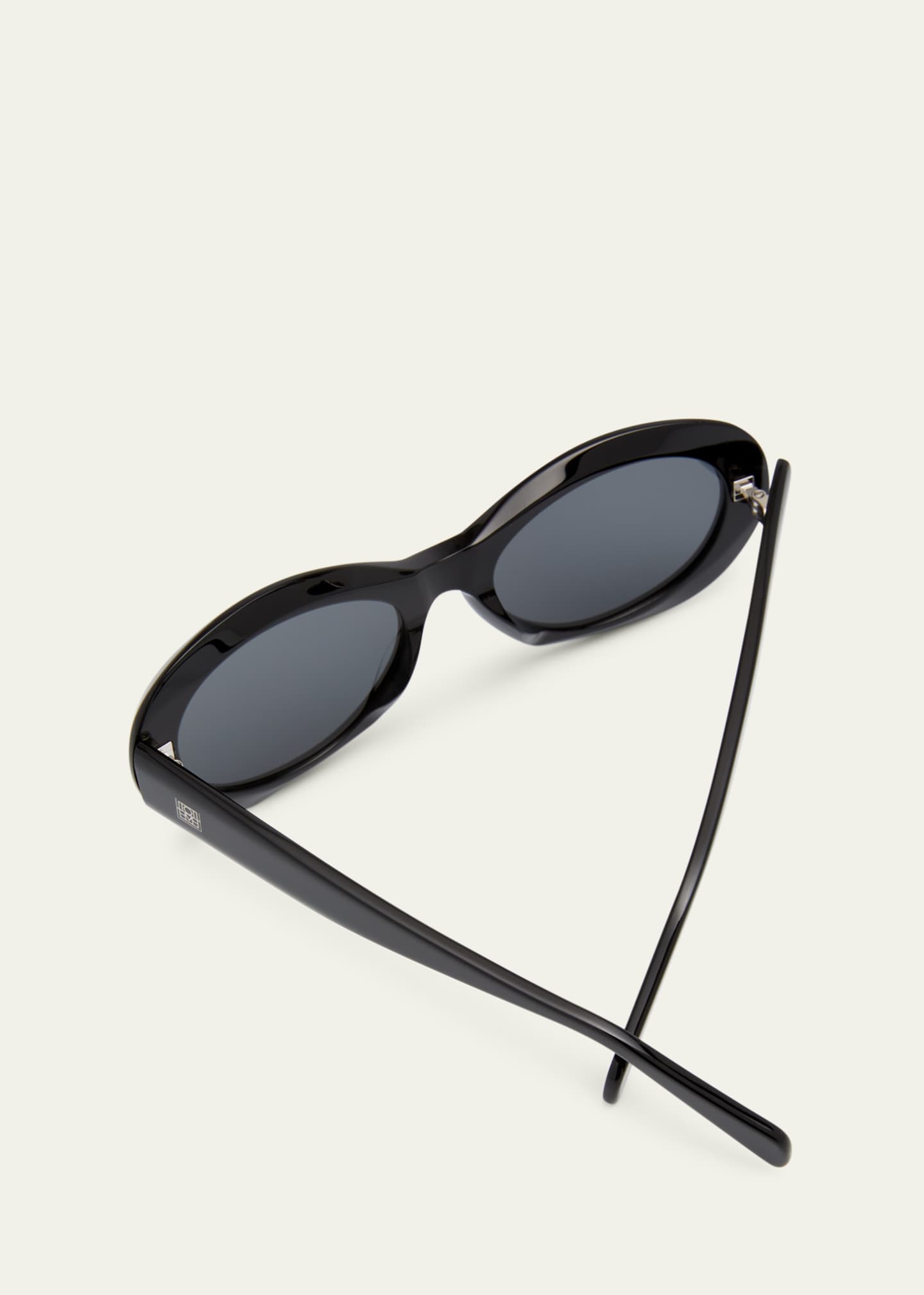 Toteme The Ovals Havana Acetate Oval Sunglasses Image 5 of 5
