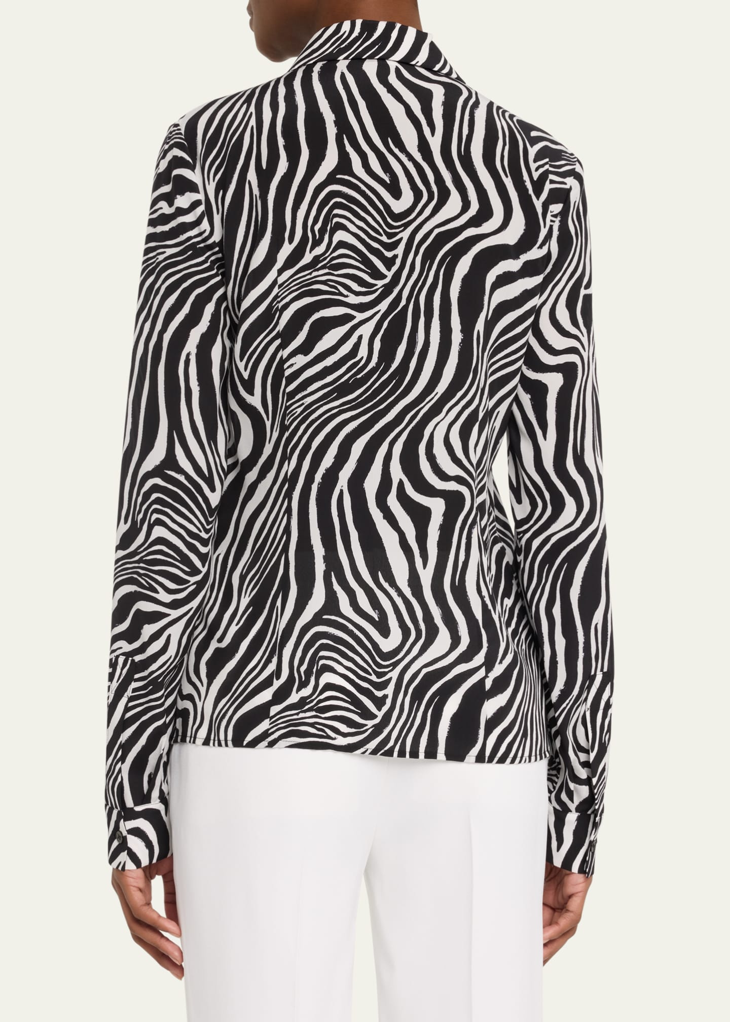 Michael kors animal print blouse 2025