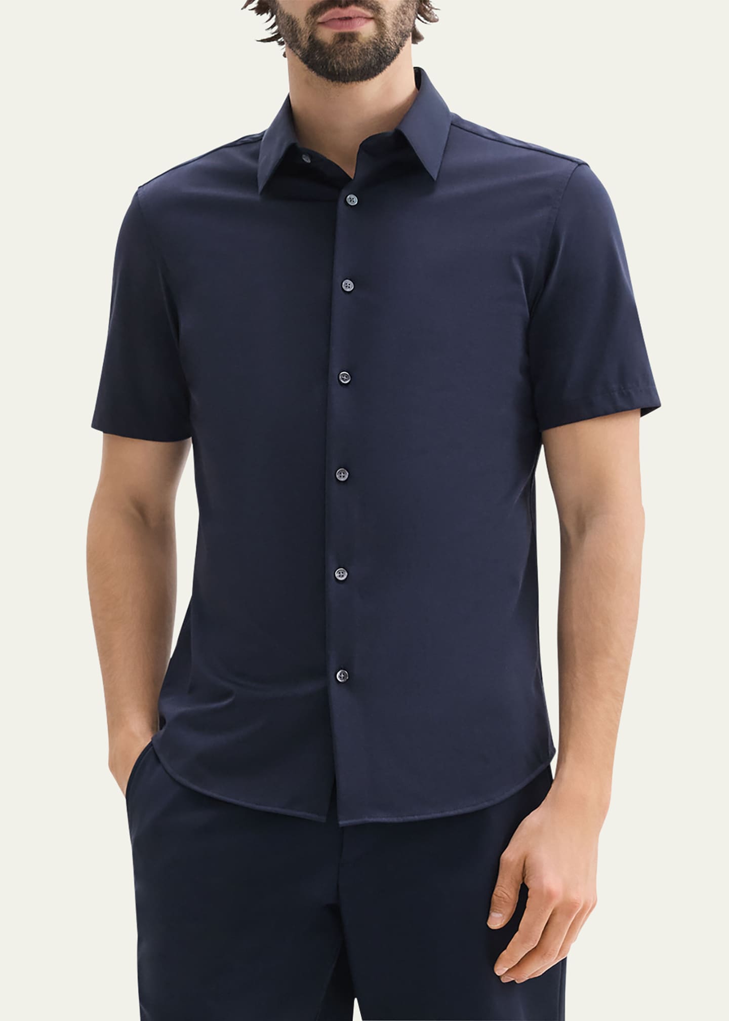 mens theory dress shirts Theory Navy Sylvain Shirt