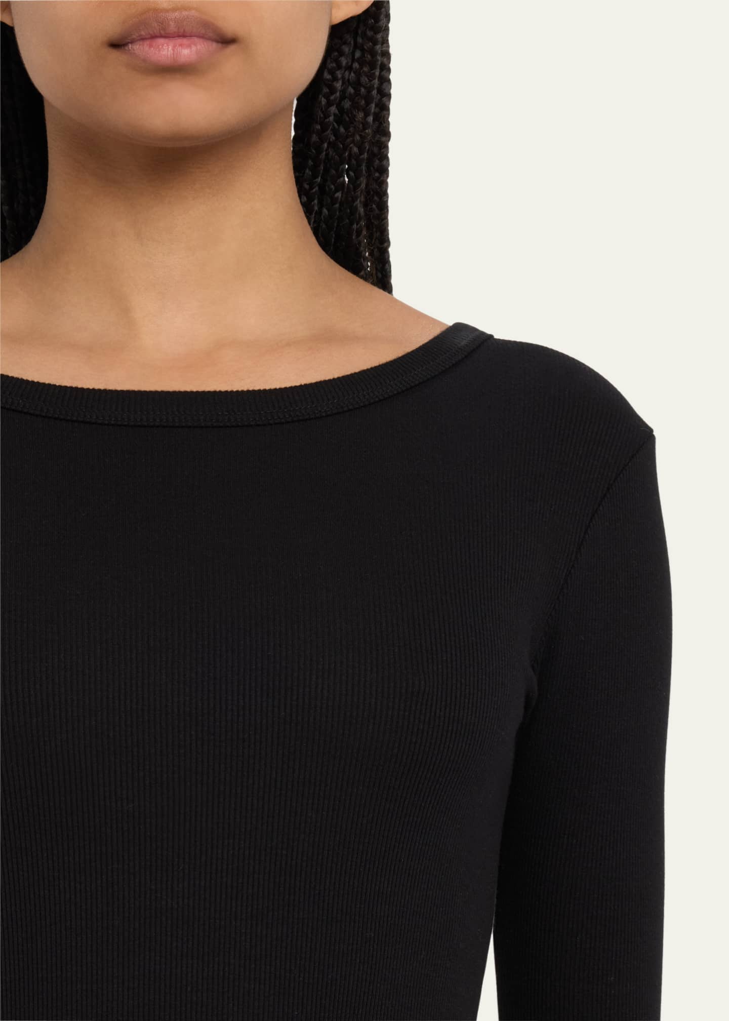 Eterne Long-Sleeve Crewneck Knit Mini Dress Image 5 of 5