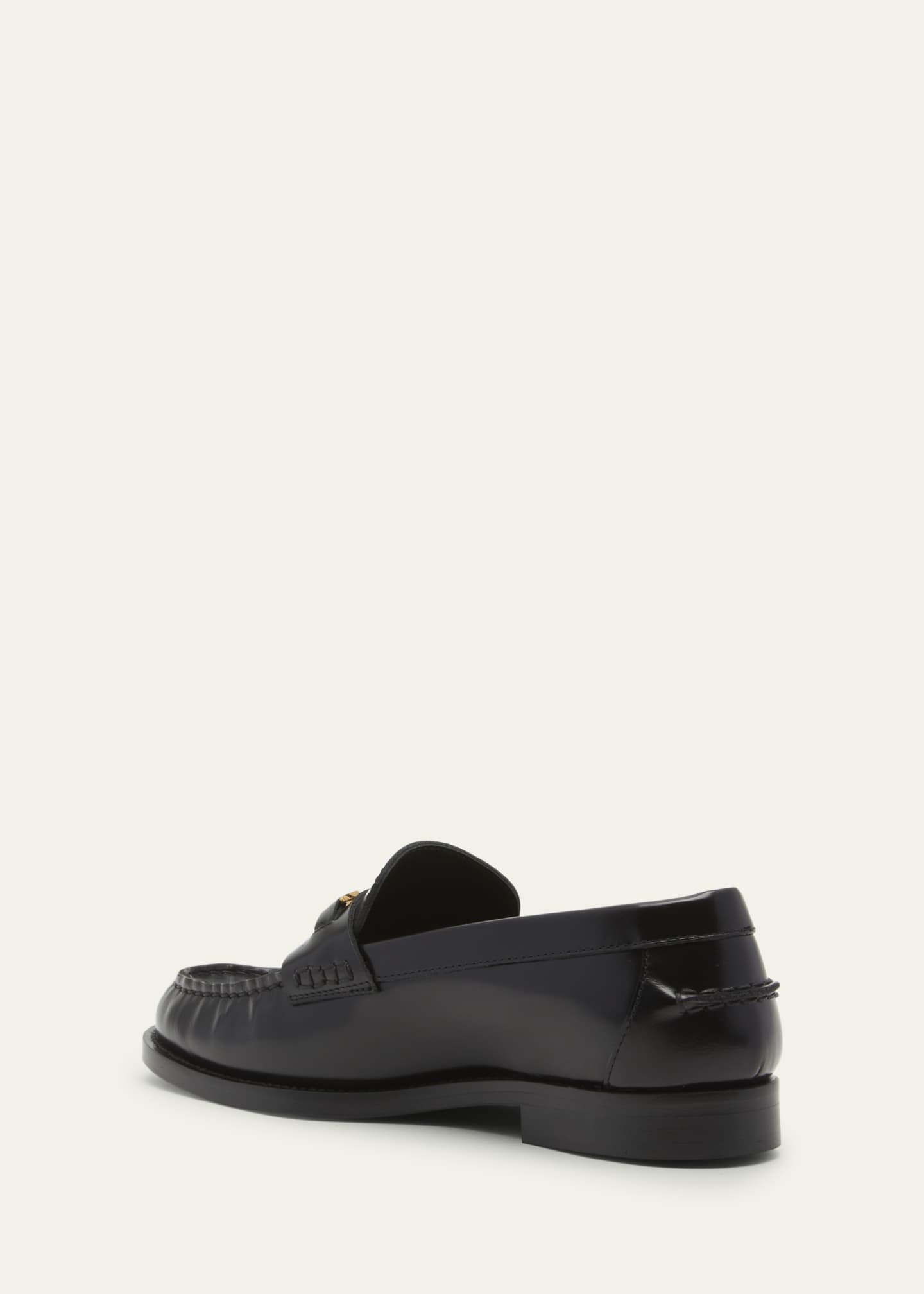 Versace Medusa Chain Leather Loafers Bergdorf Goodman