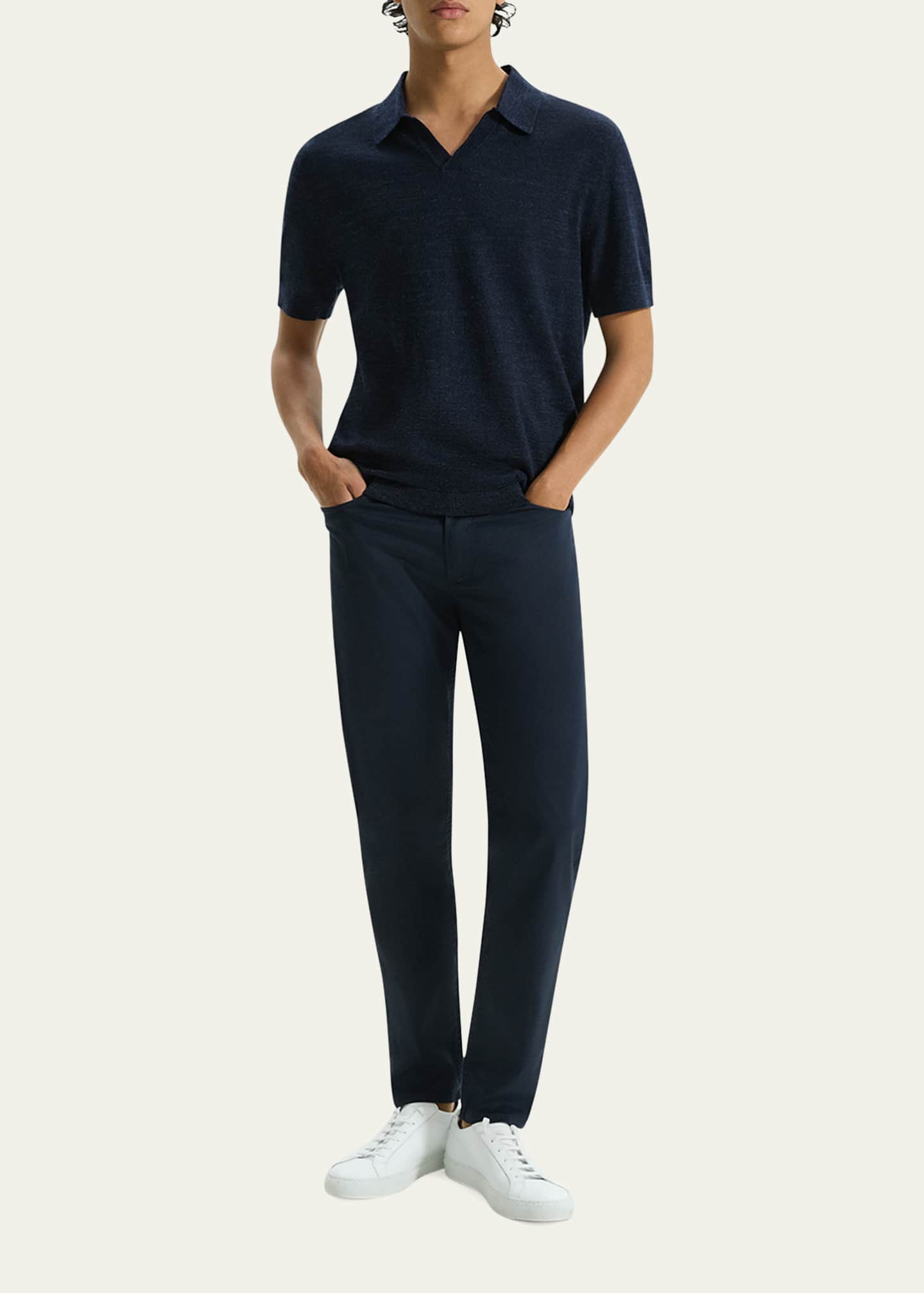 Theory Men's Brenan Knit Polo Shirt Image 2 of 4