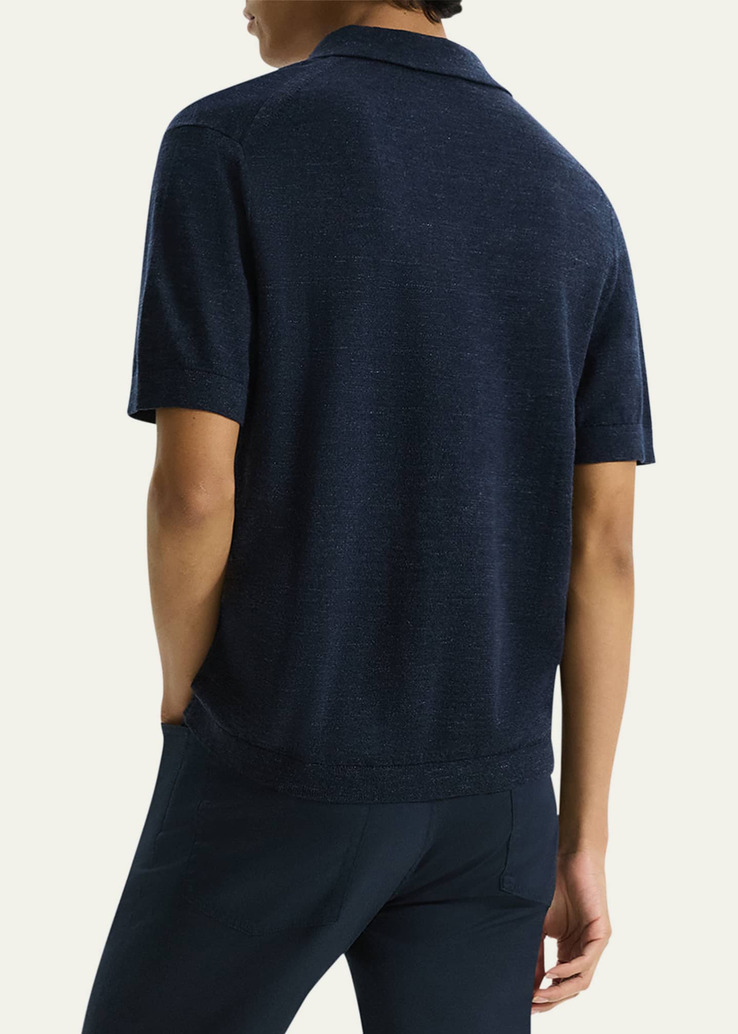 Theory Men's Brenan Knit Polo Shirt Image 3 of 4