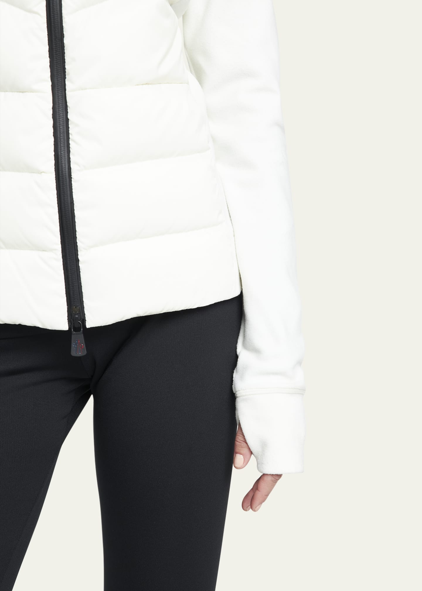 Moncler Grenoble padded wool zip-up cardigan main image 1