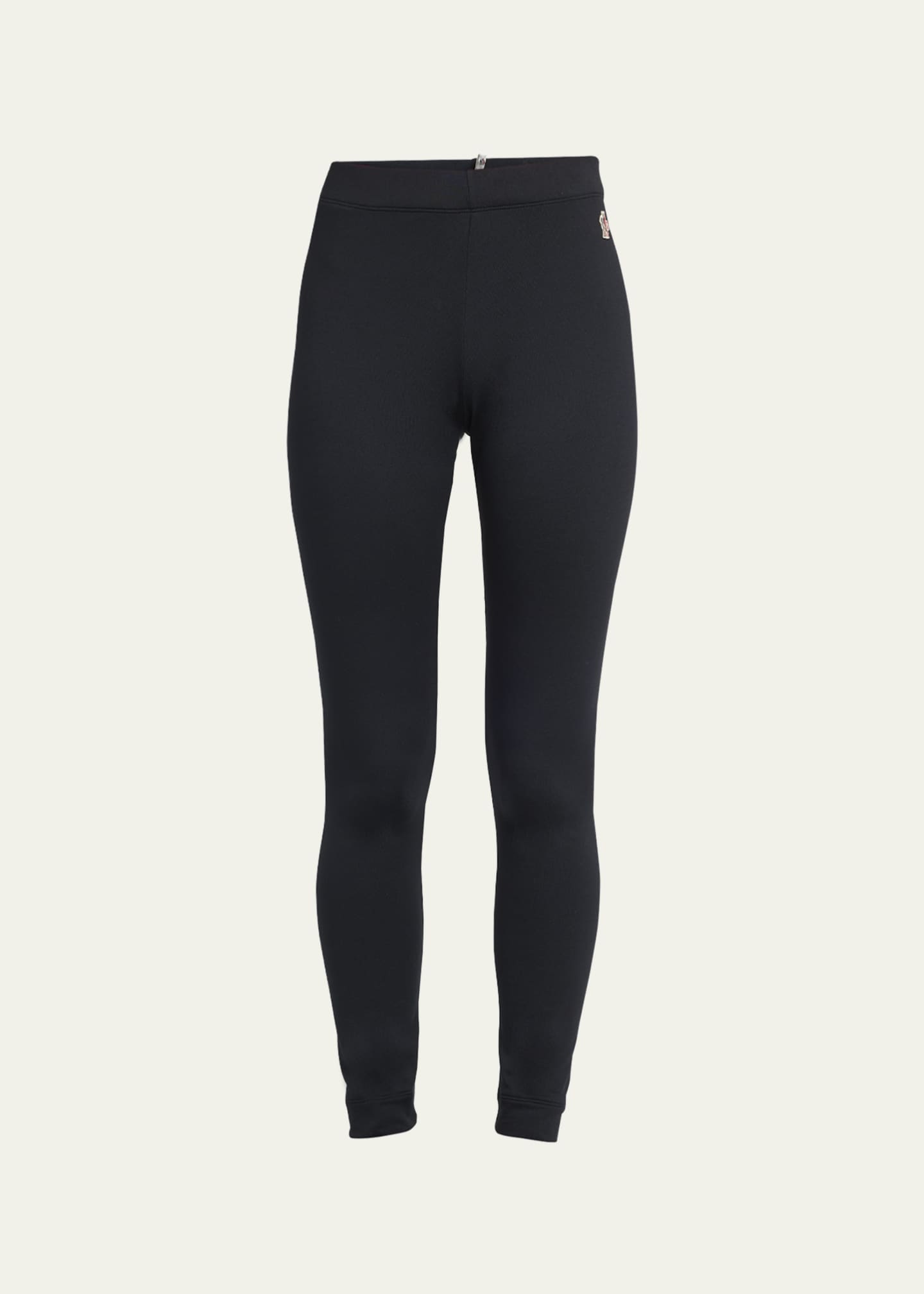 Moncler Grenoble Fitted Leggings with Logo Detail - Bergdorf