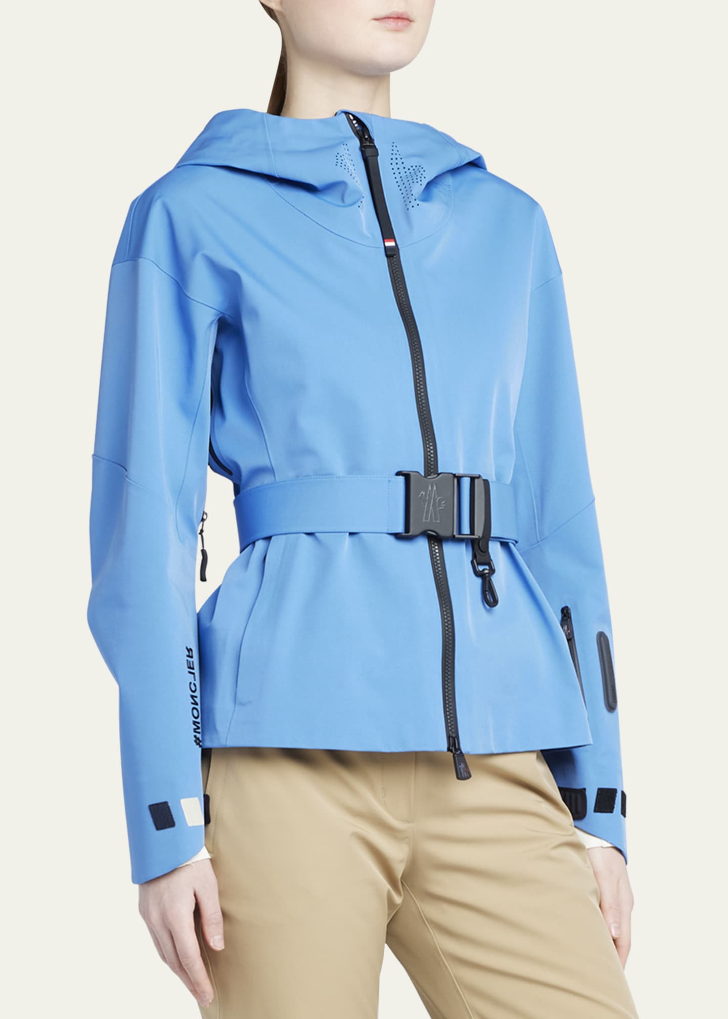Moncler Grenoble Teche Belted Parka Jacket Image 3 of 4