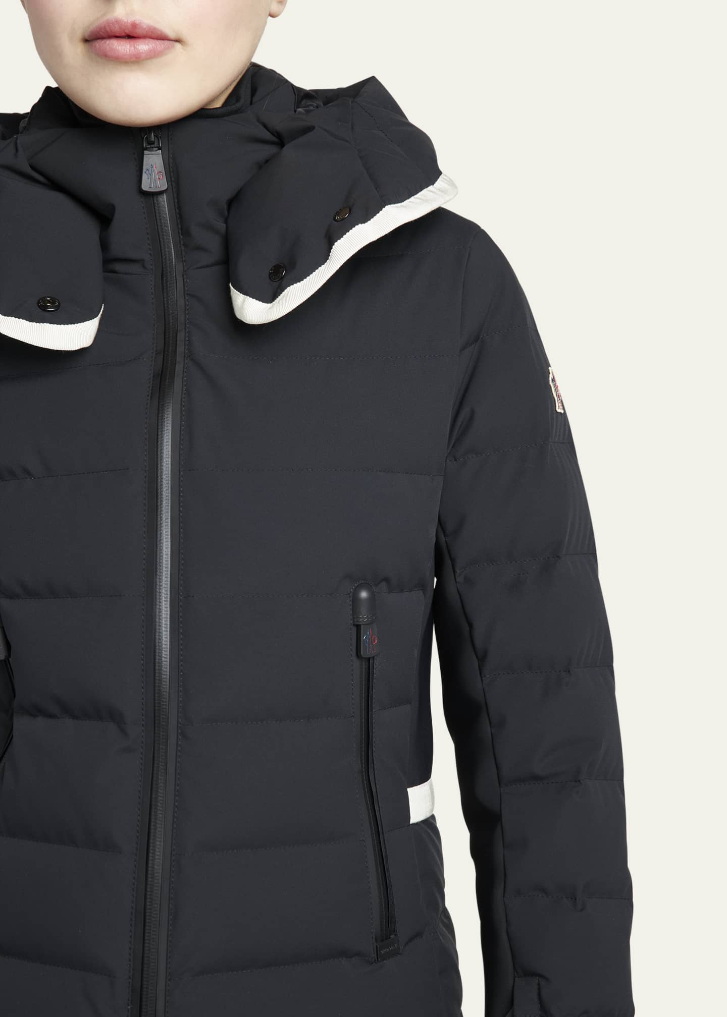 Moncler Grenoble Lamoura Puffer Jacket with Contrast Trim