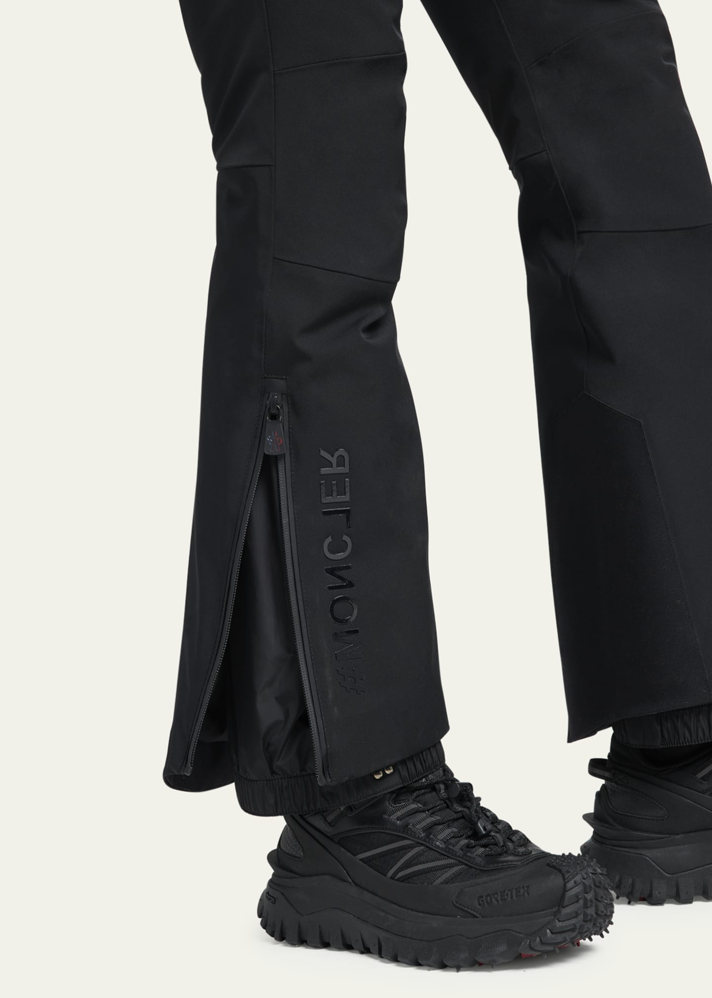 MONCLER GRENOBLE ヘルヘットトロストリンクトラックハンツ Moncler Grenoble Half-Zip Belted Ski Suit - Bergdorf Goodman