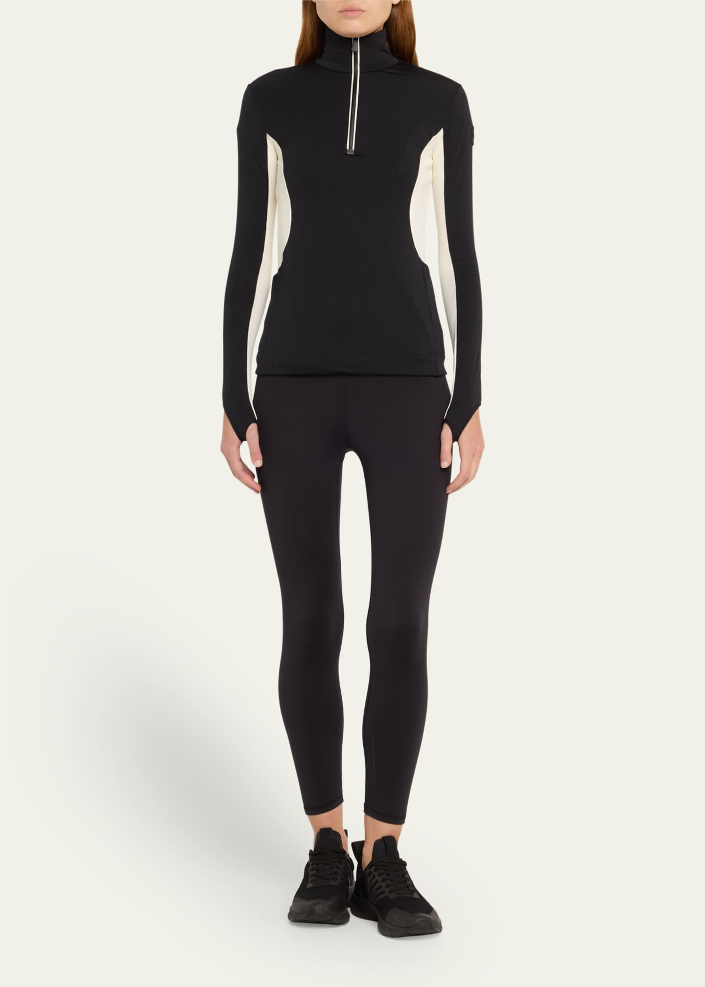 Moncler Grenoble Colorblock Quarter Zip Sweatshirt Bergdorf Goodman