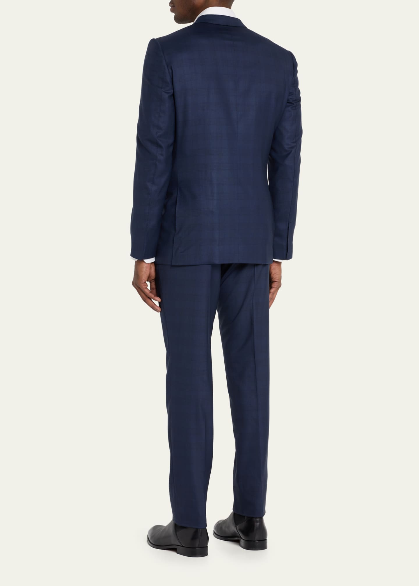 ZEGNA Men's Centoventimila Tonal Plaid Wool Suit Image 3 of 5