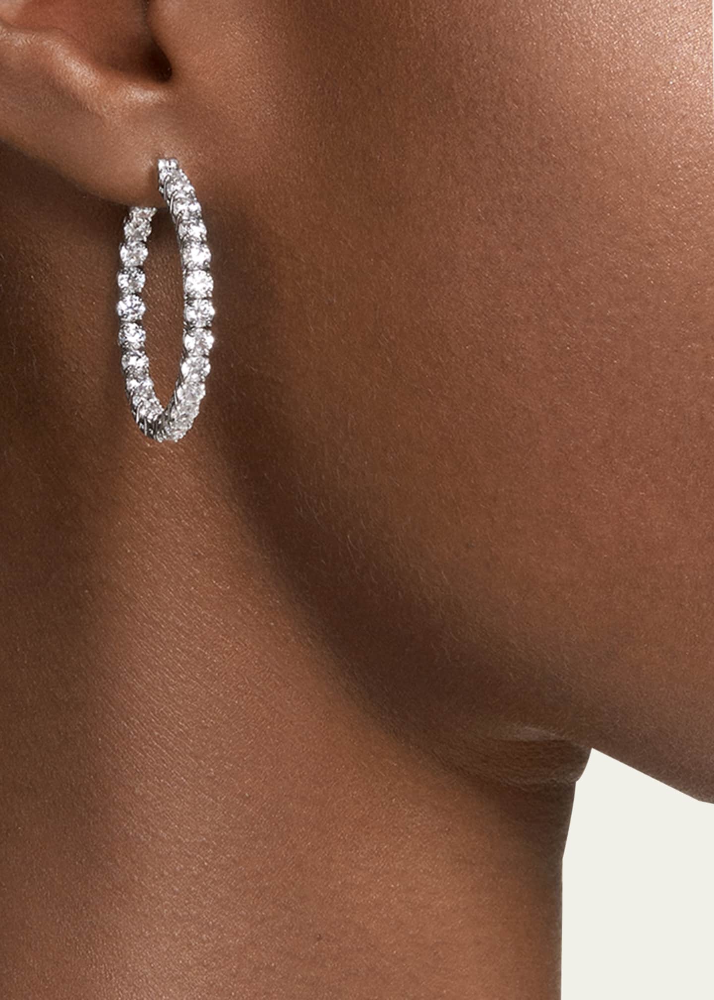 Swarovski square hoop earrings shop