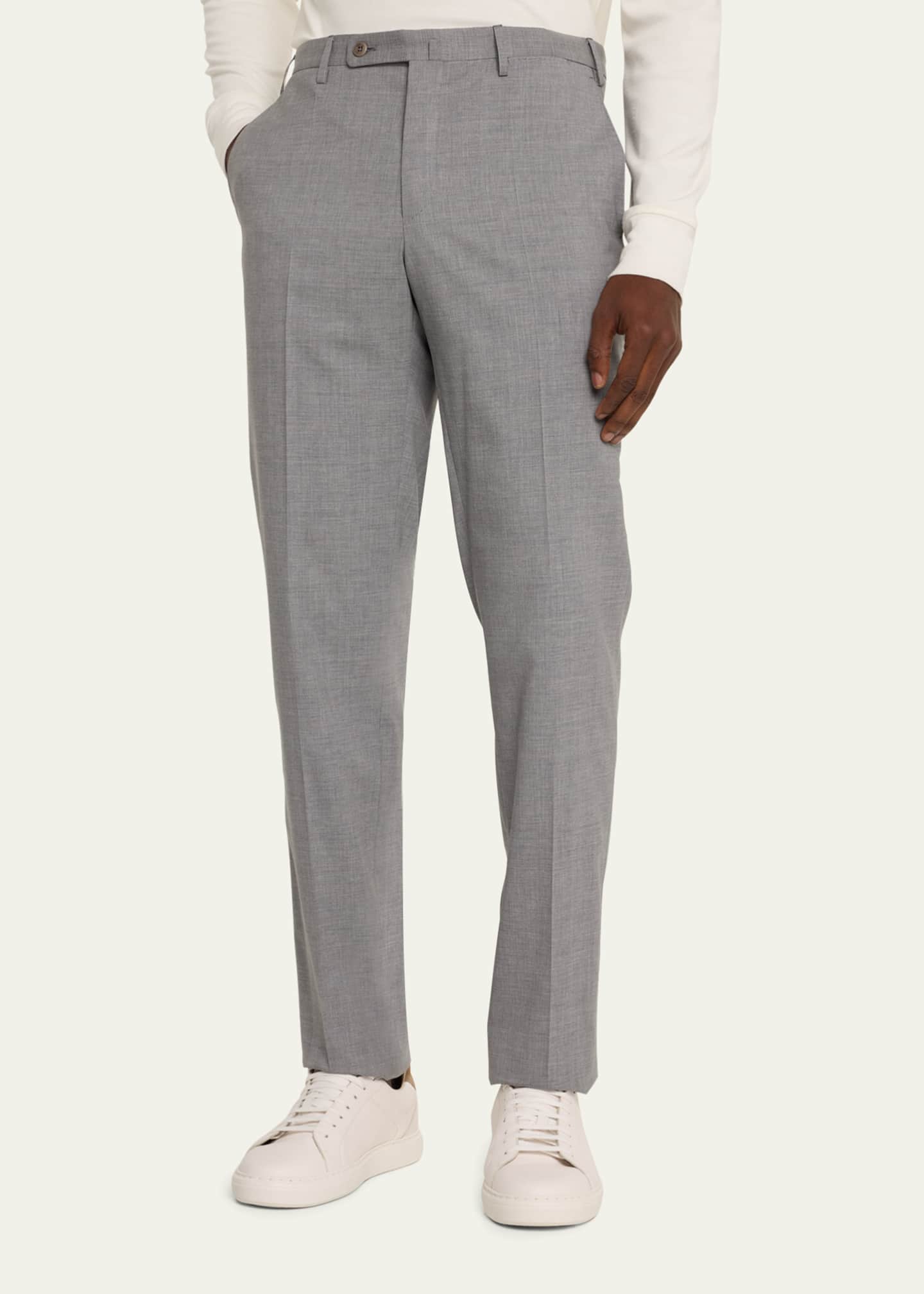 Incotex Men's Super 150s Wool Dress Pants Image 4 of 5