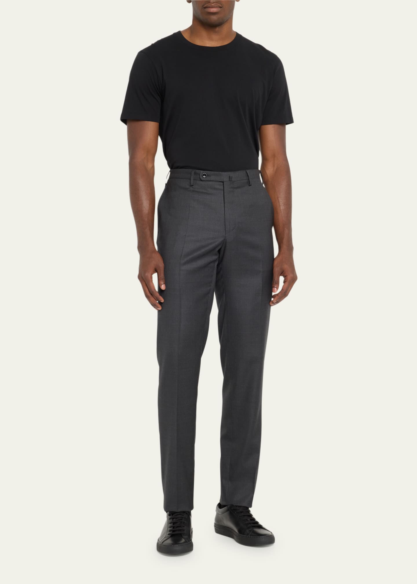 Incotex Men's Wool Sharkskin Dress Pants Image 2 of 5