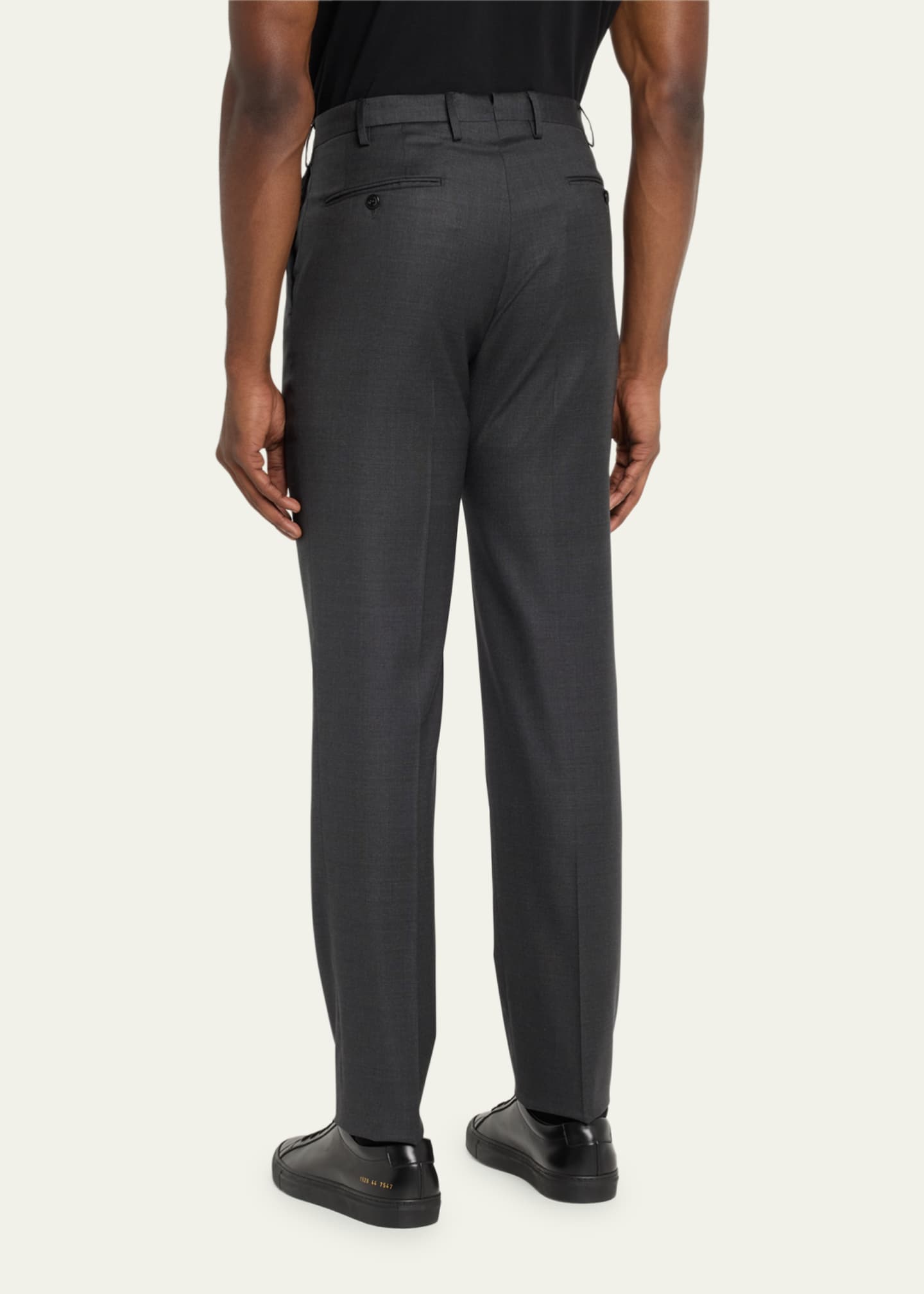 Incotex Men's Wool Sharkskin Dress Pants Image 3 of 5