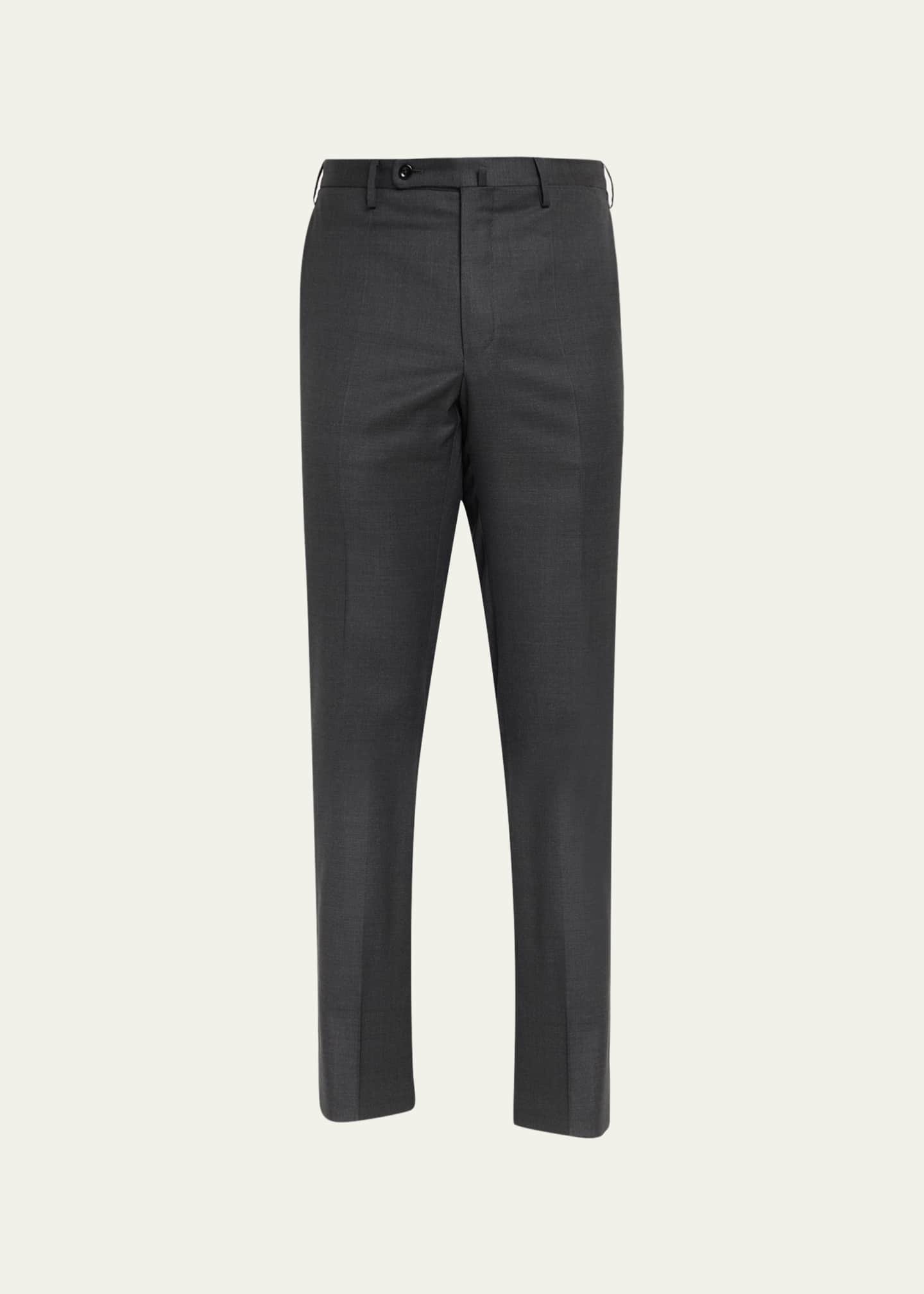 Incotex Men's Wool Sharkskin Dress Pants Image 1 of 5
