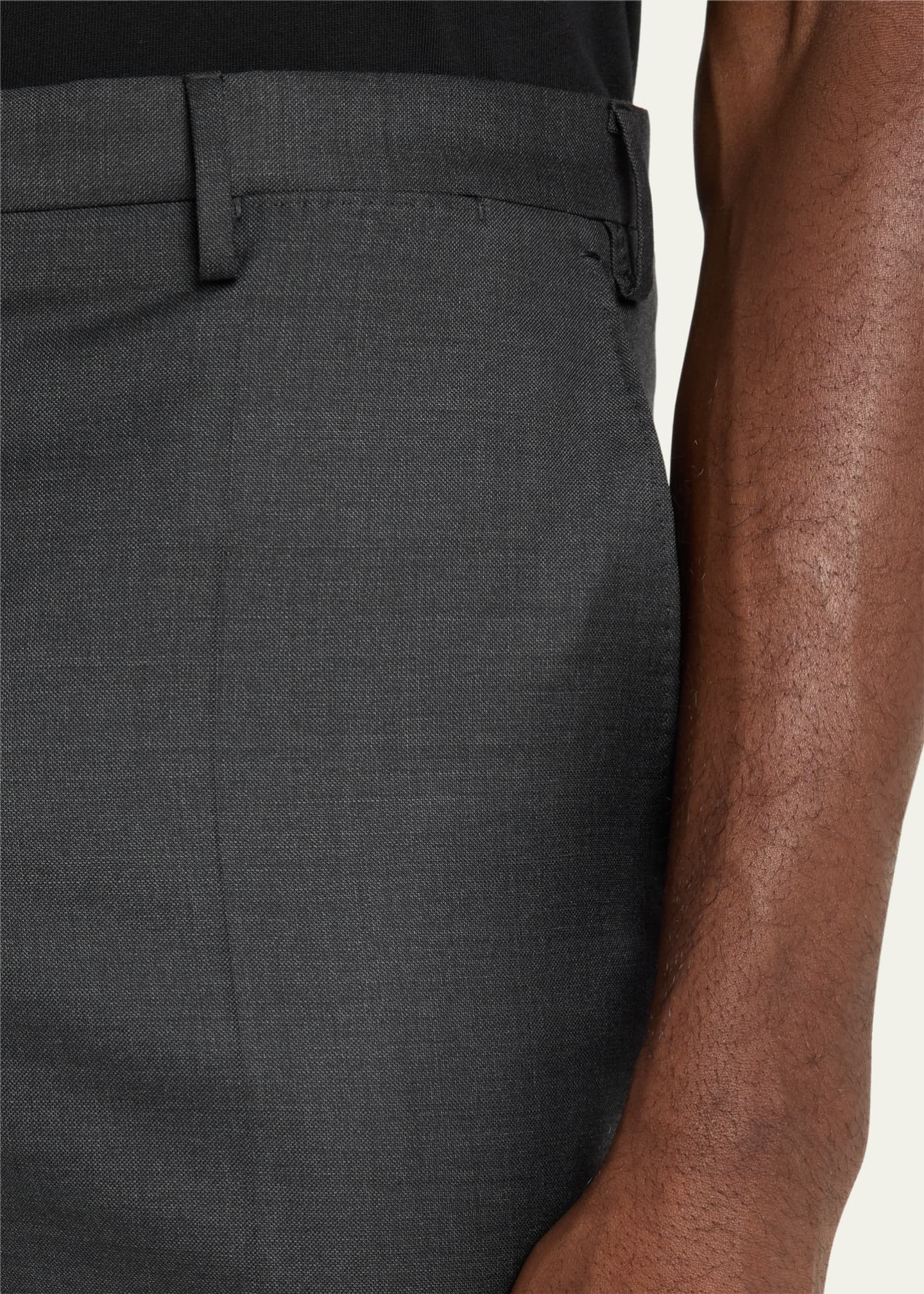 Incotex Men's Wool Sharkskin Dress Pants Image 5 of 5