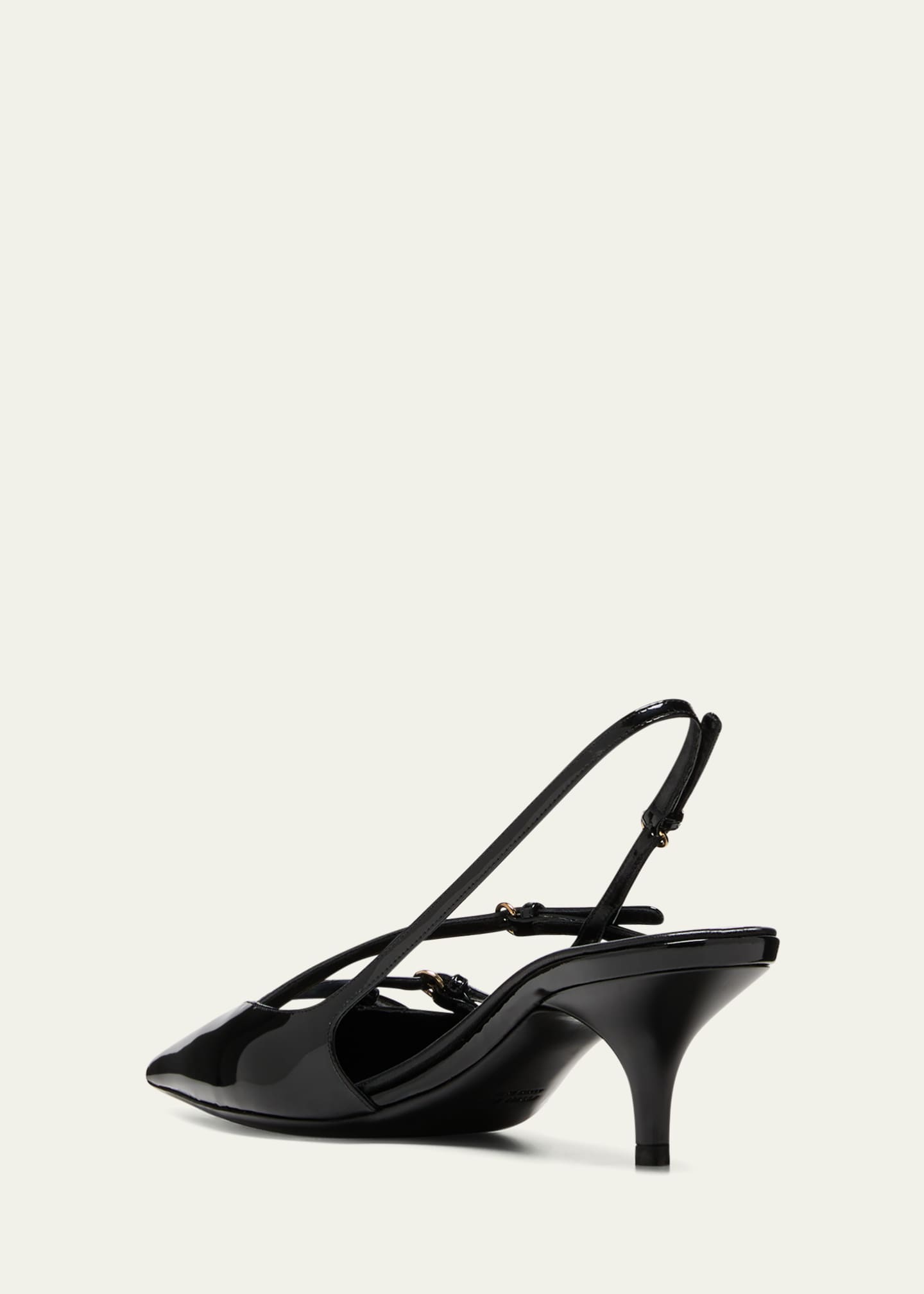 Miu Miu Patent Buckle-Trio Slingback Pumps - Bergdorf Goodman