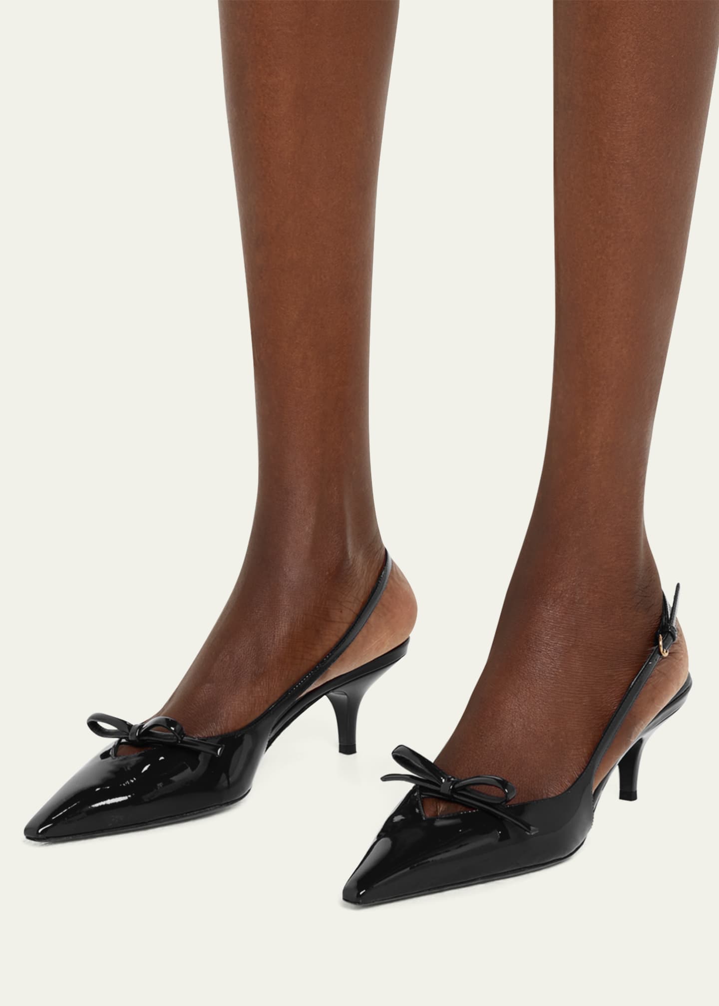 Kitten heel slingback pumps outlet