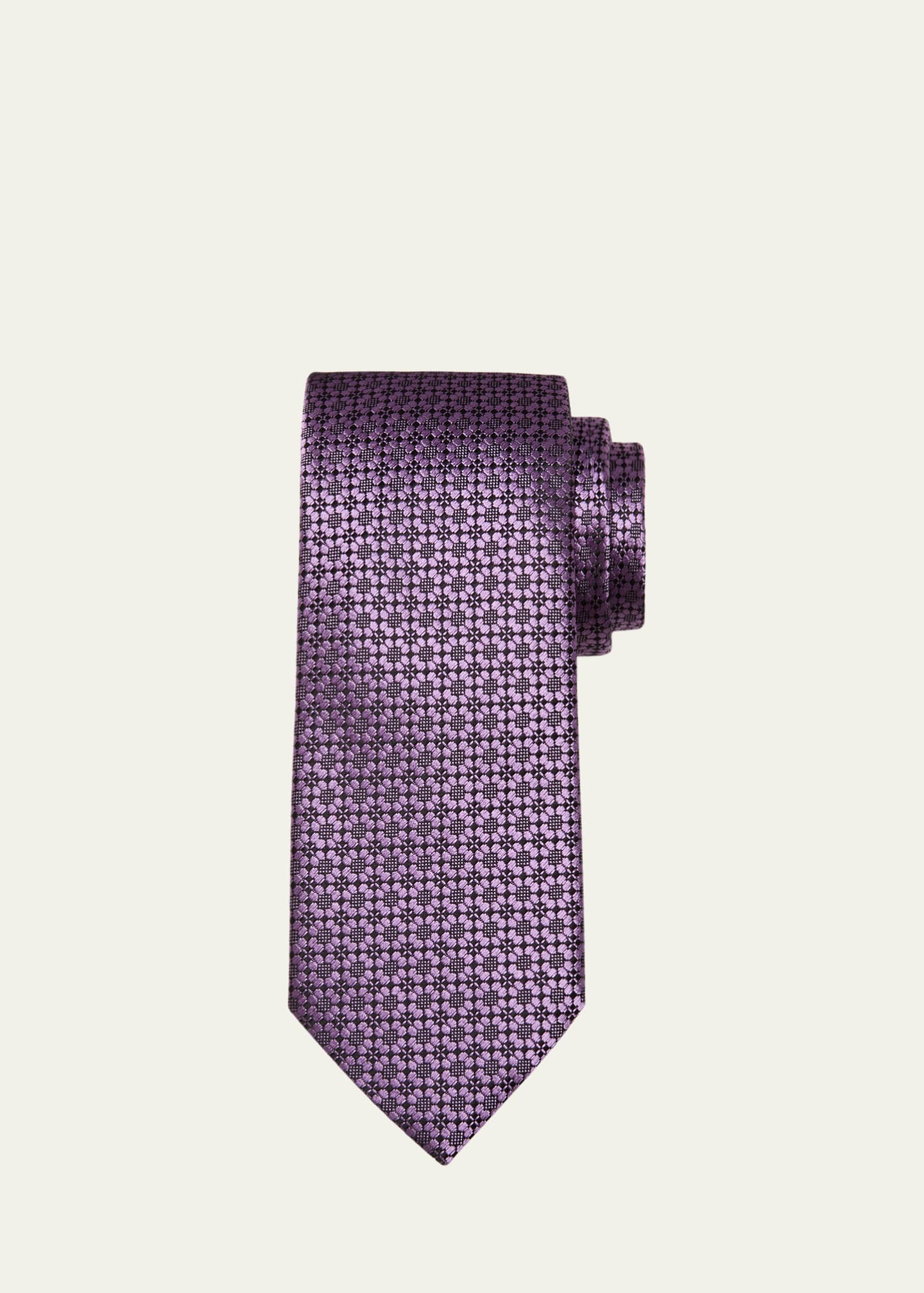 ZEGNA Men's Floral Jacquard Silk Tie Bergdorf Goodman