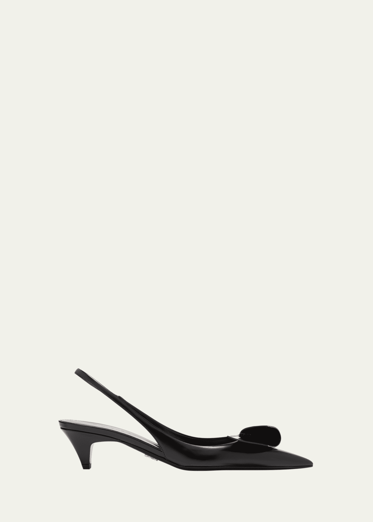 Prada black online slingbacks