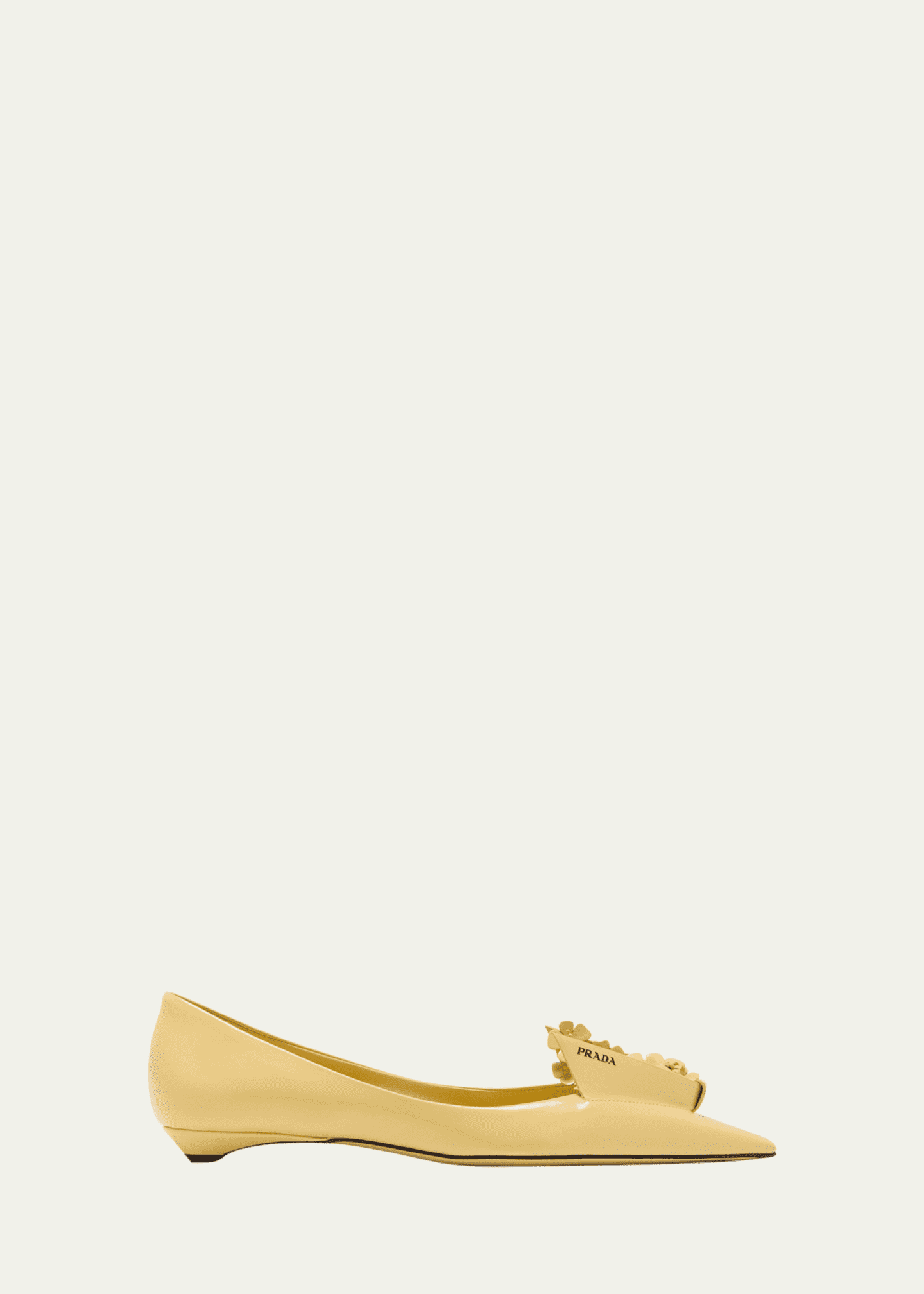 Prada Bouquet Leather Ballerina Flats Bergdorf Goodman
