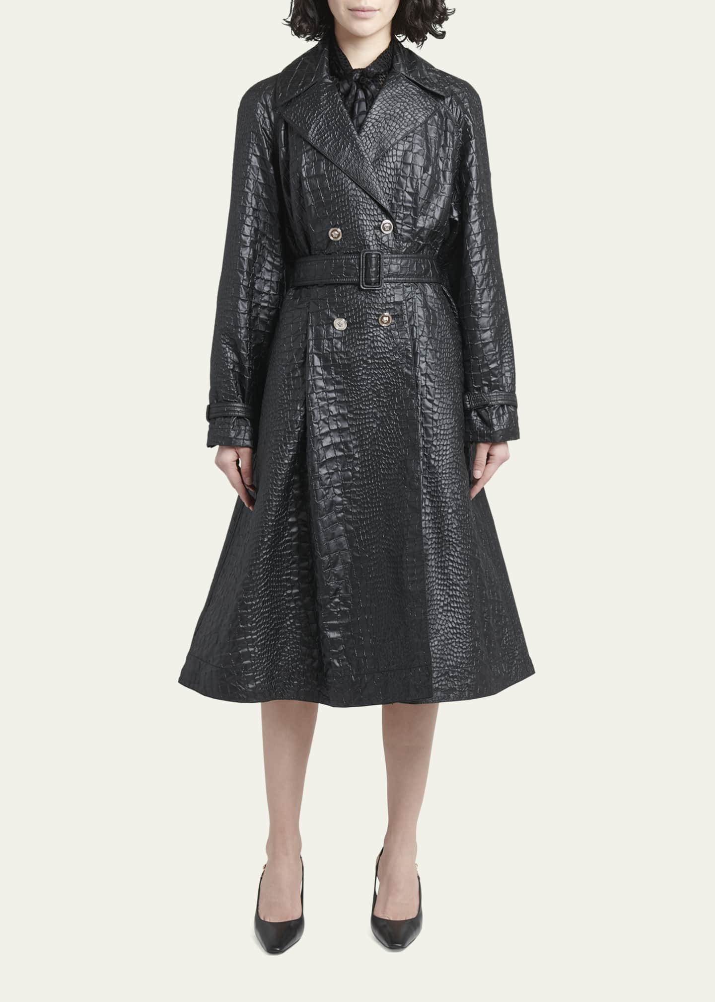 crocodile trench coat