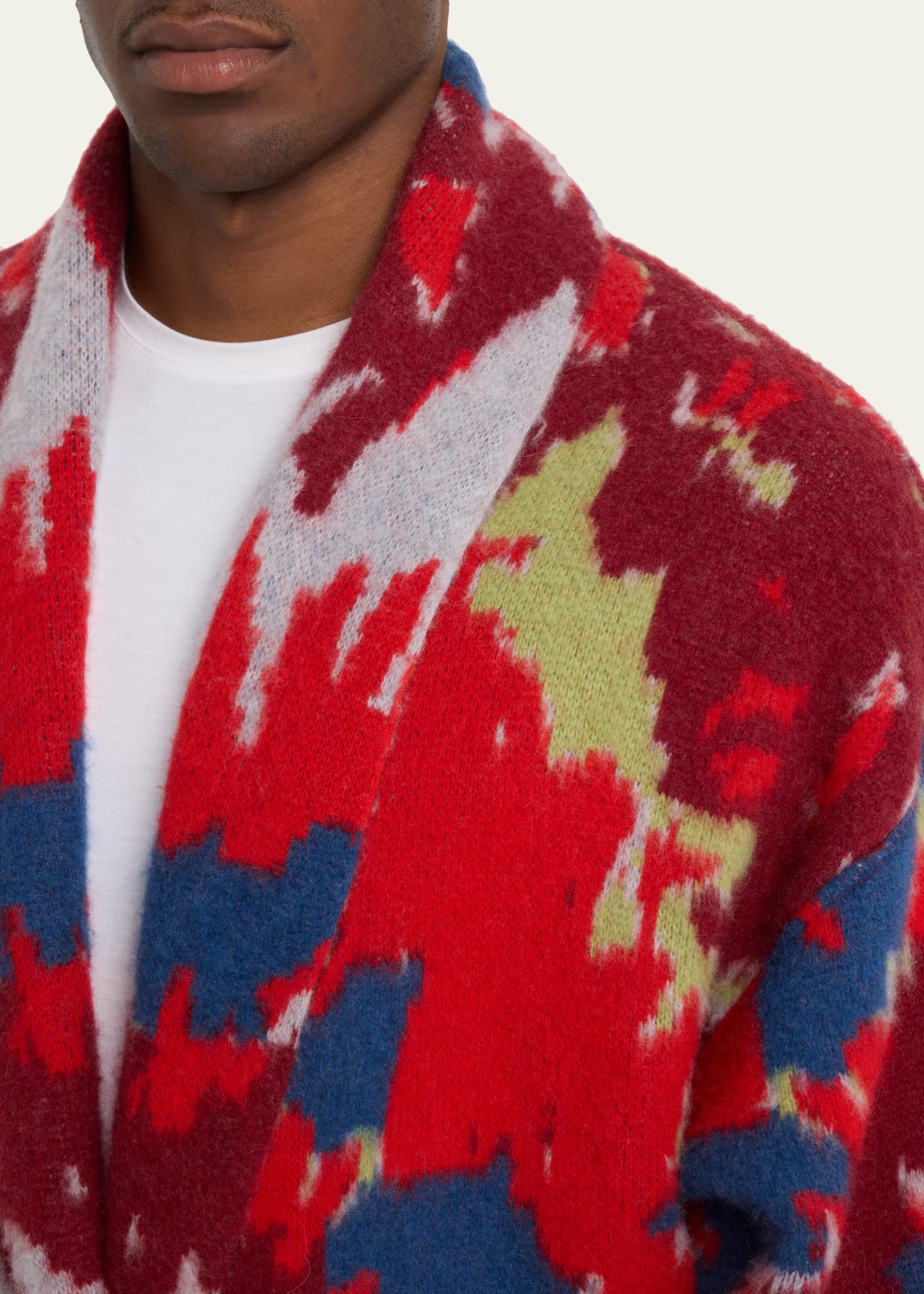 Mens tie sales dye cardigan