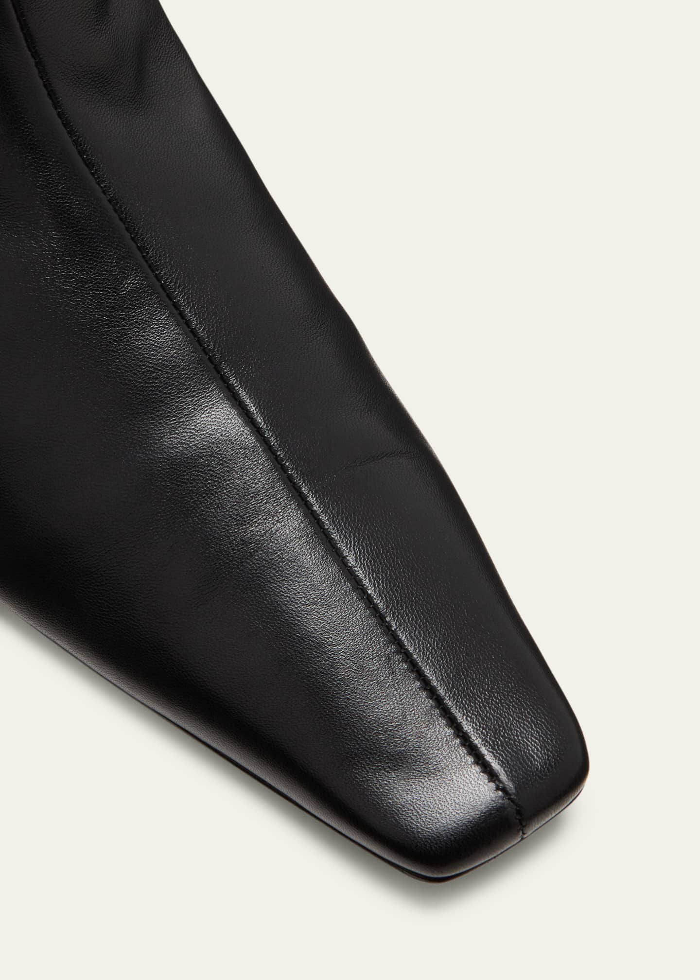 THE ROW Bette Leather Flat Mid Boots - Bergdorf Goodman