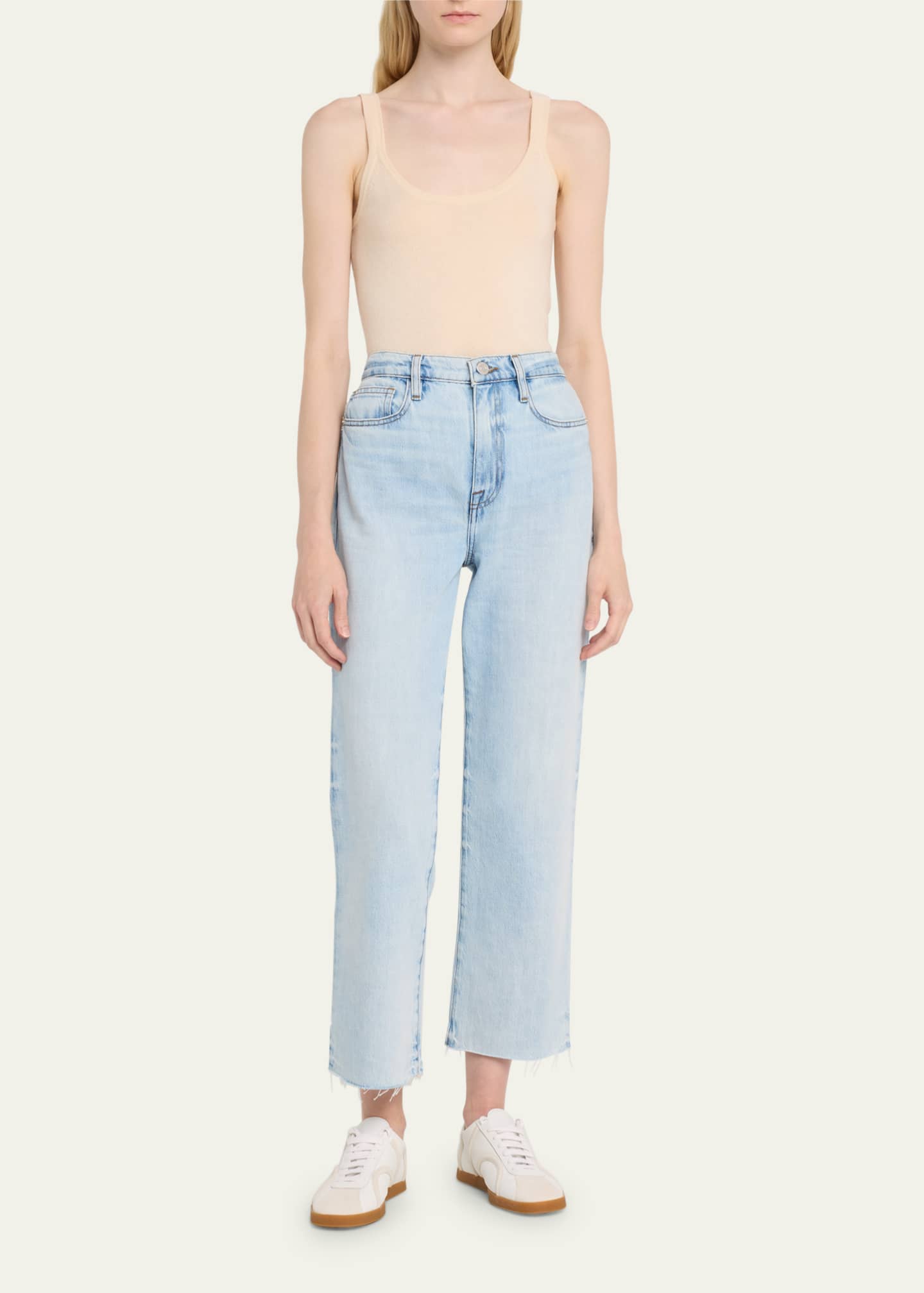 FRAME Le Jane Crop Straight Jeans Bergdorf Goodman