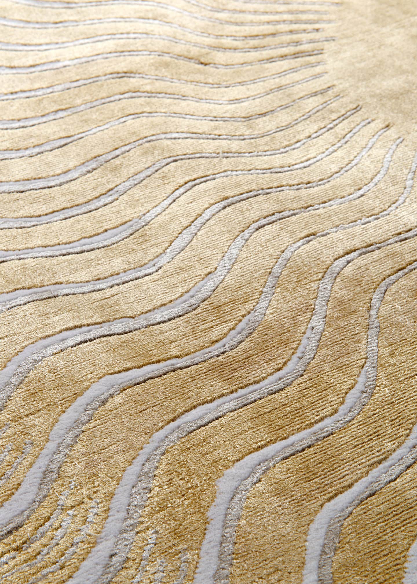 The Rug Company x Mary Katrantzou Sunray Gold Hand-Knotted Rug, 6' x 9' Image 3 of 4