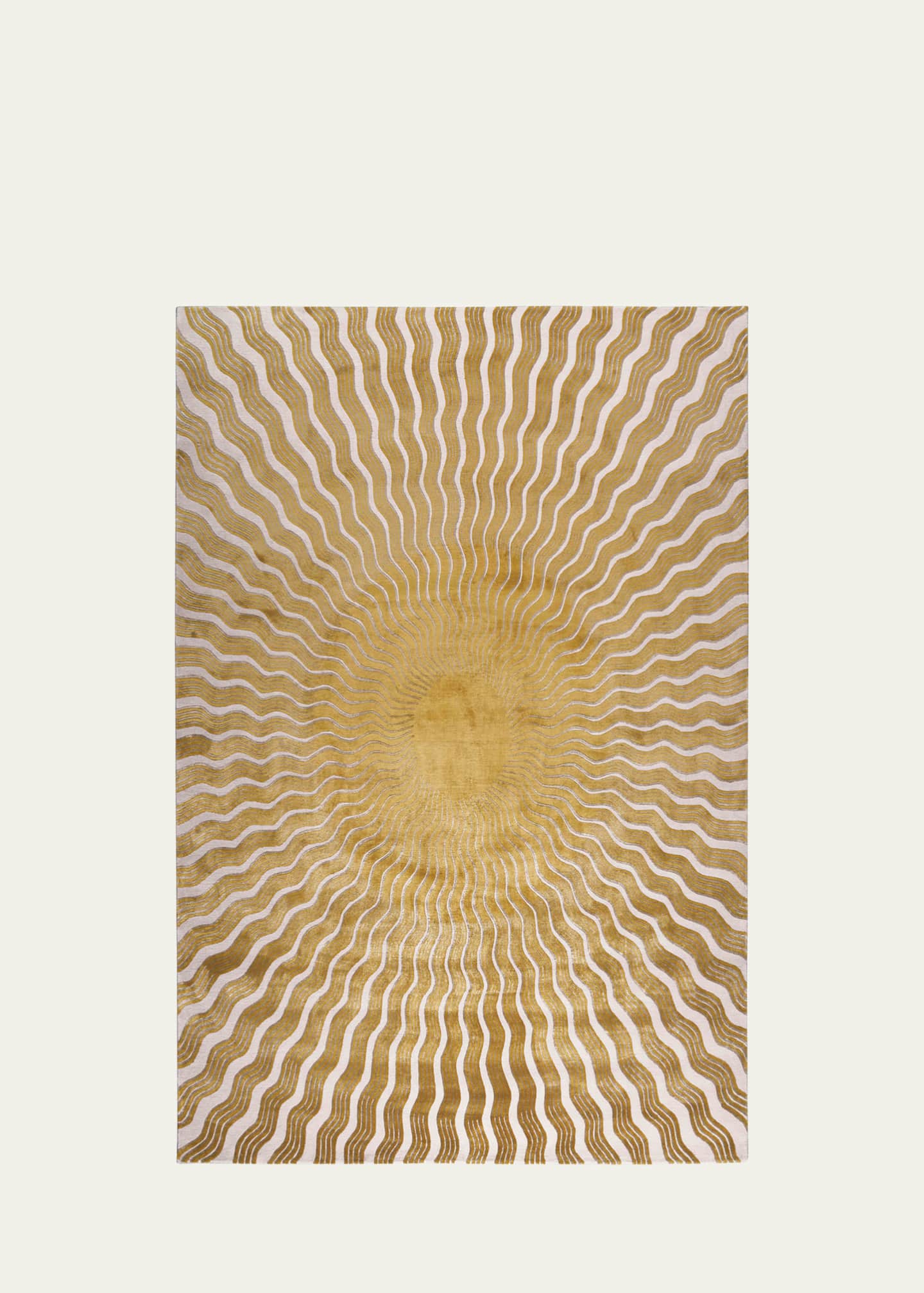 The Rug Company x Mary Katrantzou Sunray Gold Hand-Knotted Rug, 8' x 10' Image 1 of 3