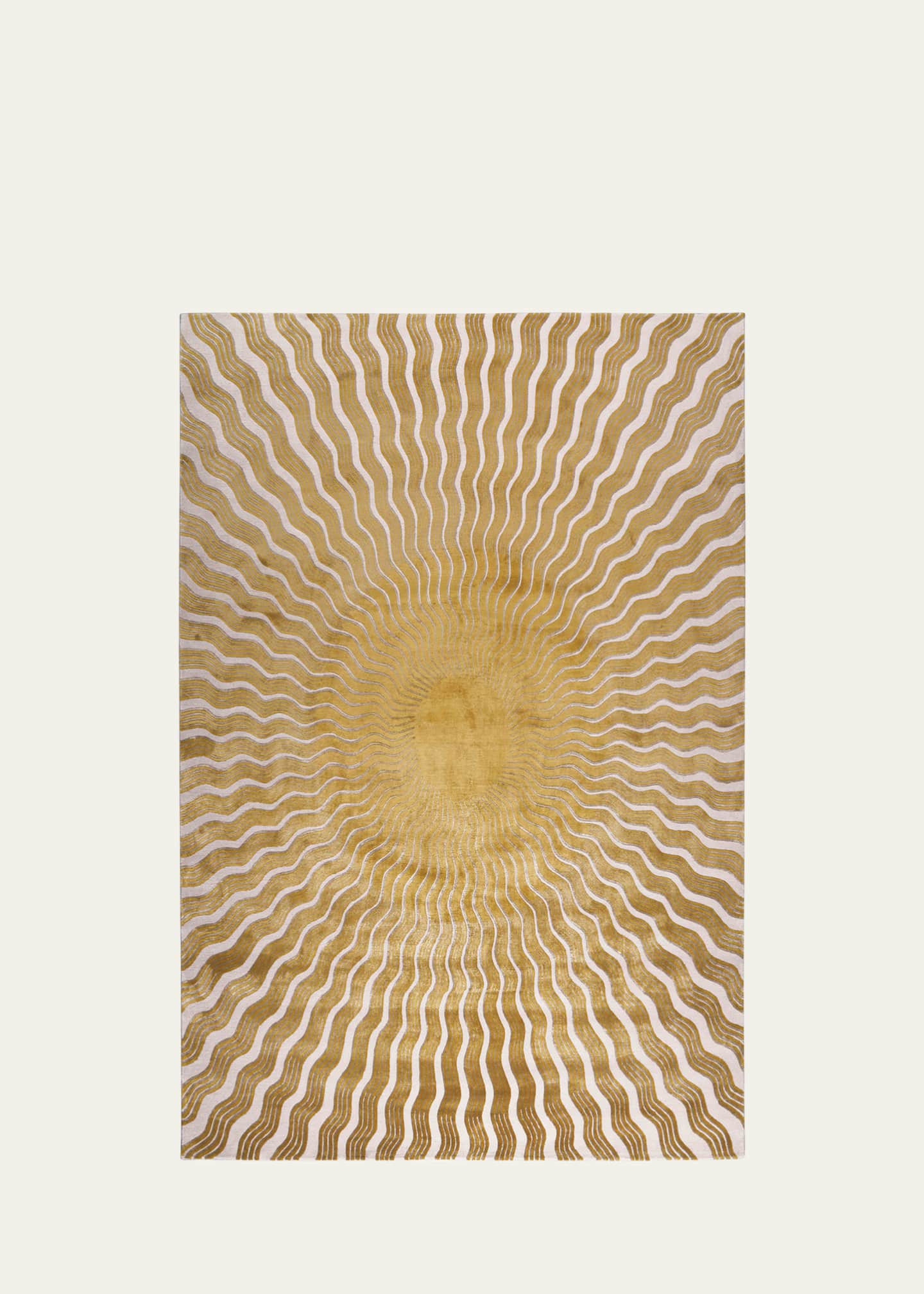 The Rug Company x Mary Katrantzou Sunray Gold Hand-Knotted Rug, 9' x 12' Image 1 of 3