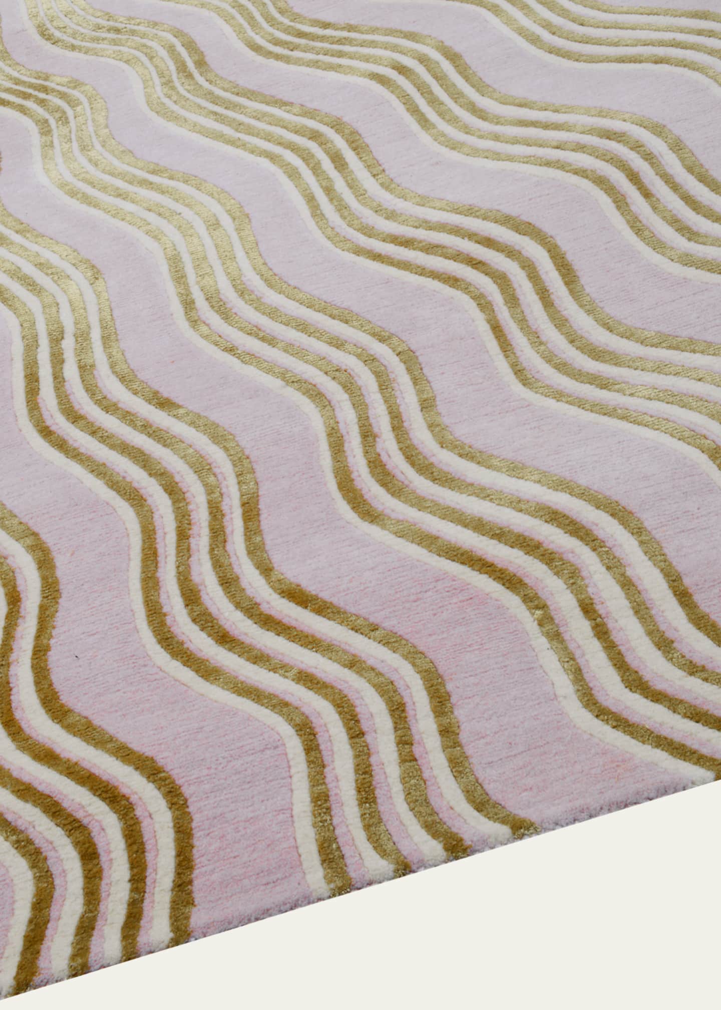 The Rug Company x Mary Katrantzou Sunray Pink Hand-Knotted Rug, 6' x 9' Image 4 of 4