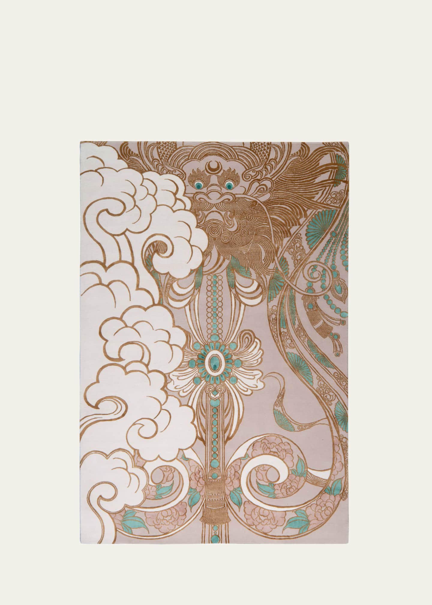 The Rug Company x Guo Pei Dragon Mist Hand-Knotted Rug, 6' x 9' Image 1 of 3