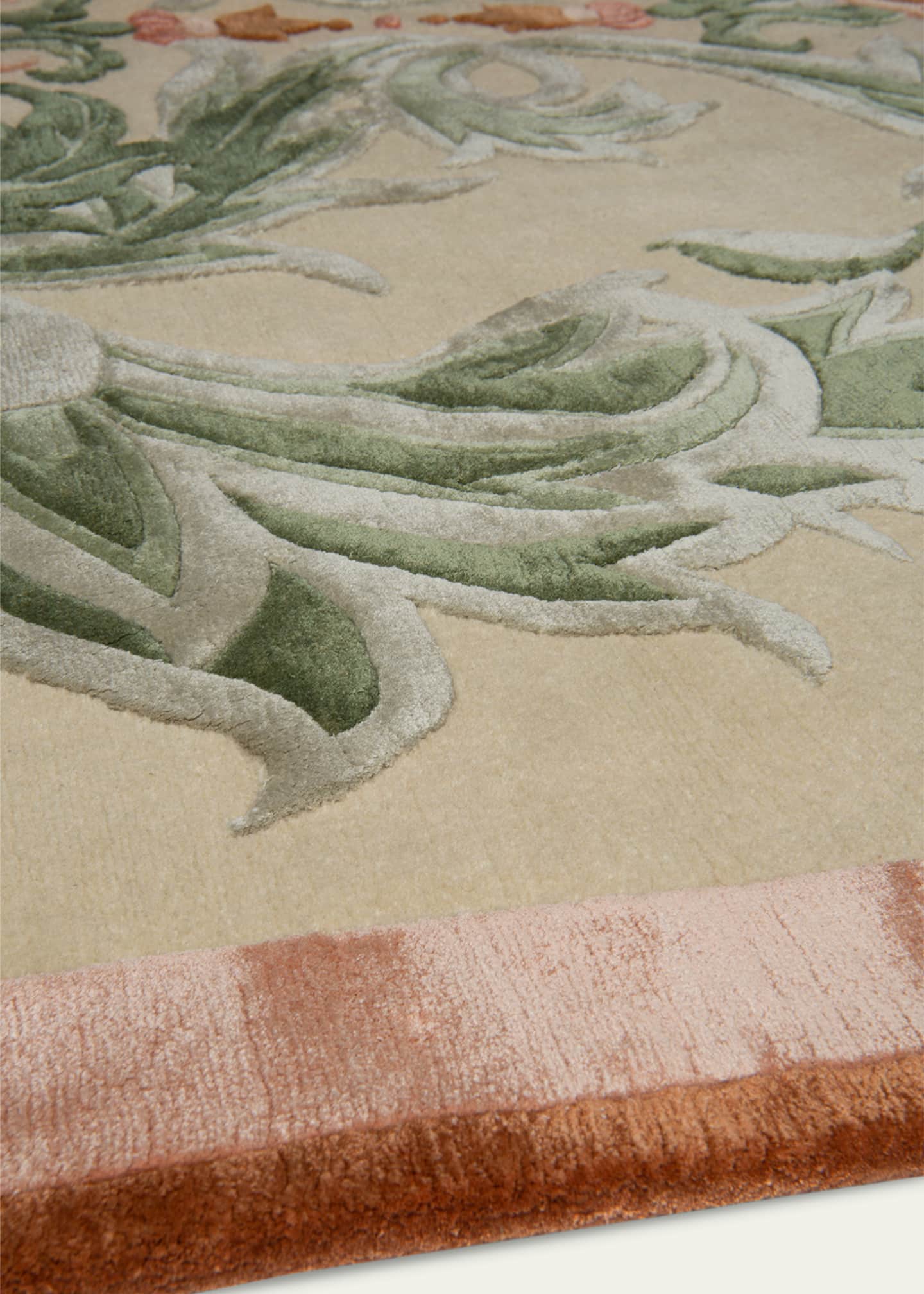 The Rug Company x Guo Pei Empress Coral Hand-Knotted Rug, 8' x 10' Image 3 of 3