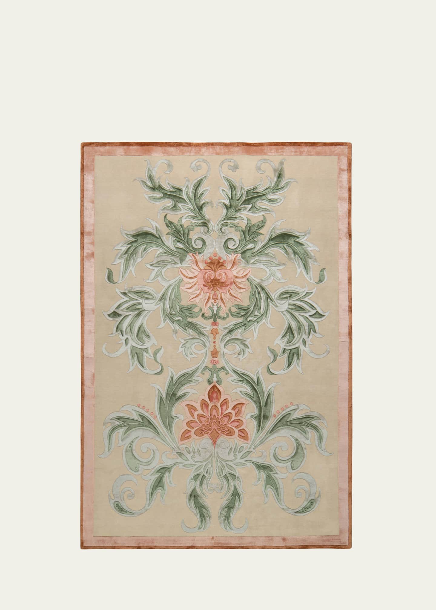 The Rug Company x Guo Pei Empress Coral Hand-Knotted Rug, 8' x 10' Image 1 of 3