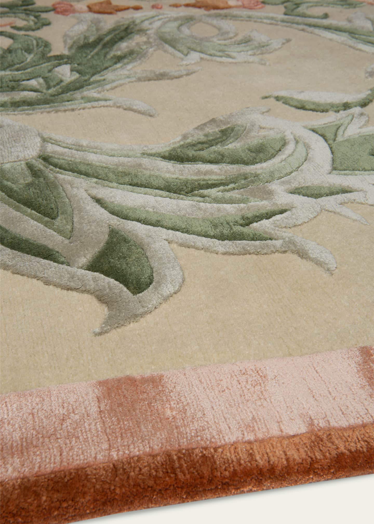 The Rug Company x Guo Pei Empress Coral Hand-Knotted Rug, 9' x 12' Image 3 of 3