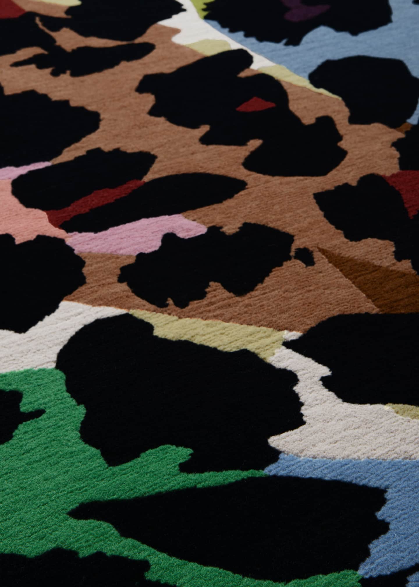 The Rug Company x Diane von Furstenberg Kaleidoscope Leopard Hand-Knotted Rug, 6' x 9' Image 2 of 3