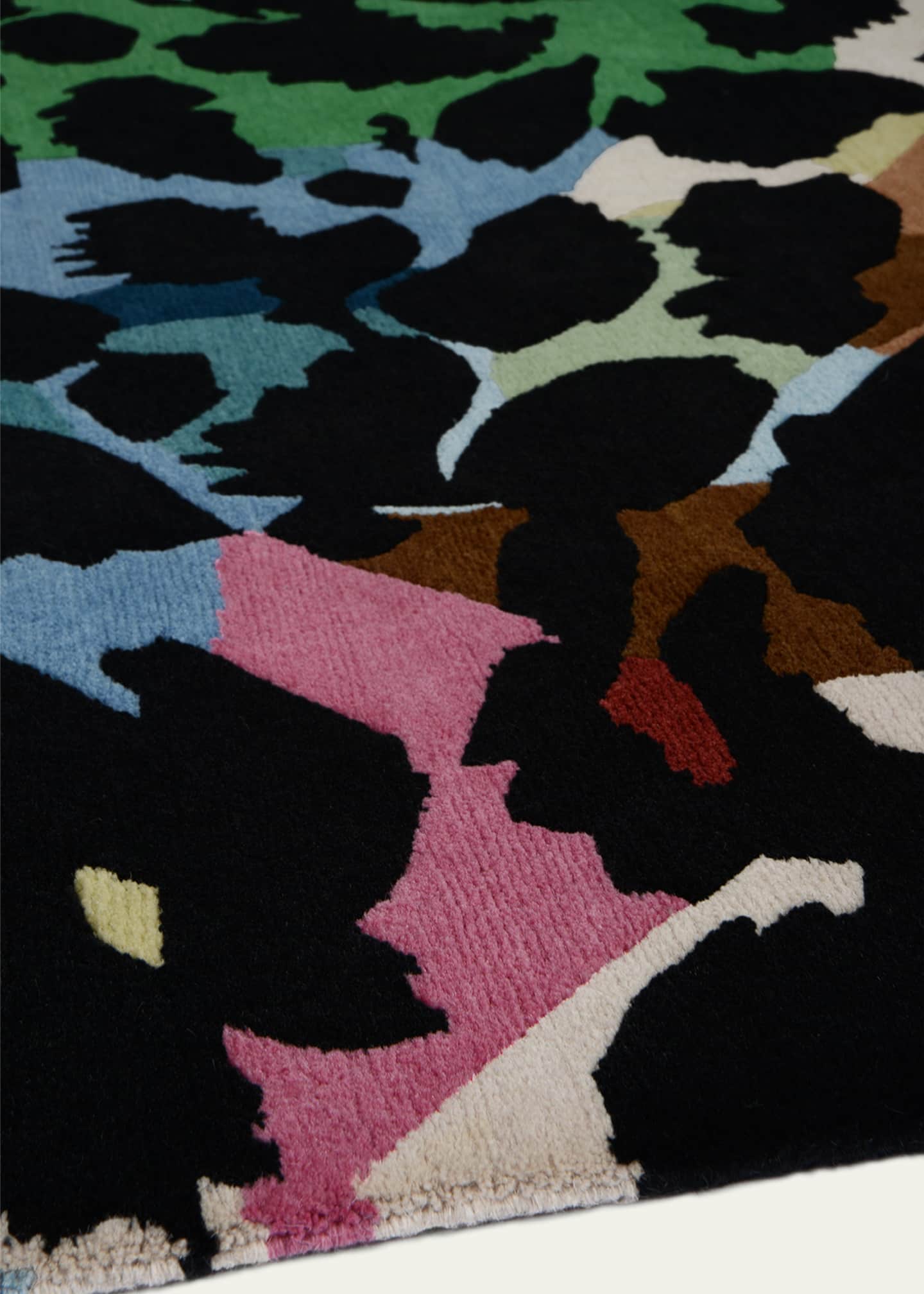 The Rug Company x Diane von Furstenberg Kaleidoscope Leopard Hand-Knotted Rug, 6' x 9' Image 3 of 3