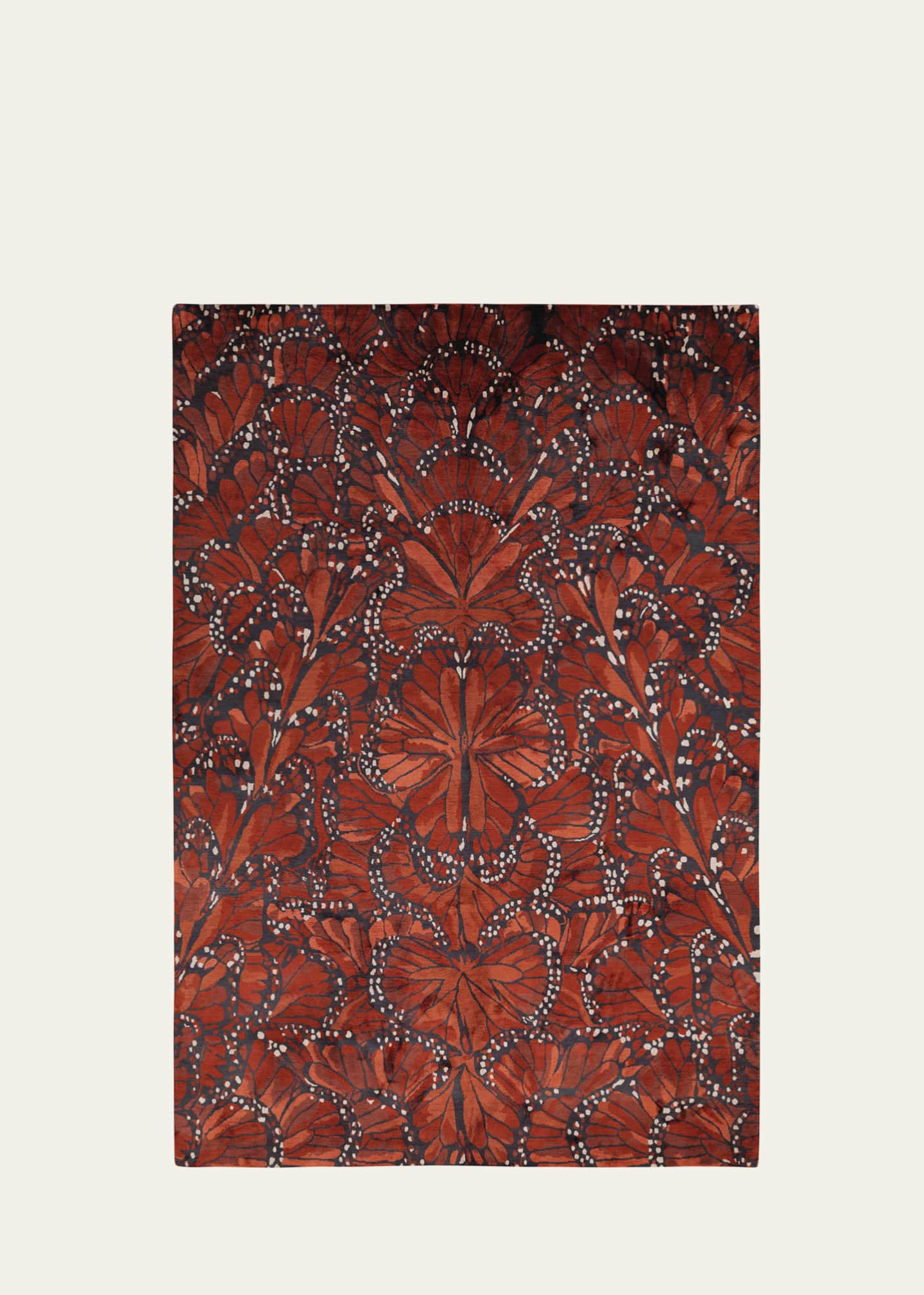 The Rug Company x McQueen Monarch Fire Hand-Knotted Rug, 8' x 10'