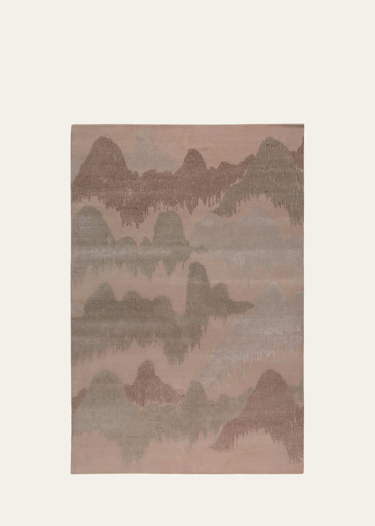 The Rug Company x Kelly Wearstler Cascadia Clay Hand-Knotted Rug, 8' x 10' Image 1 of 3